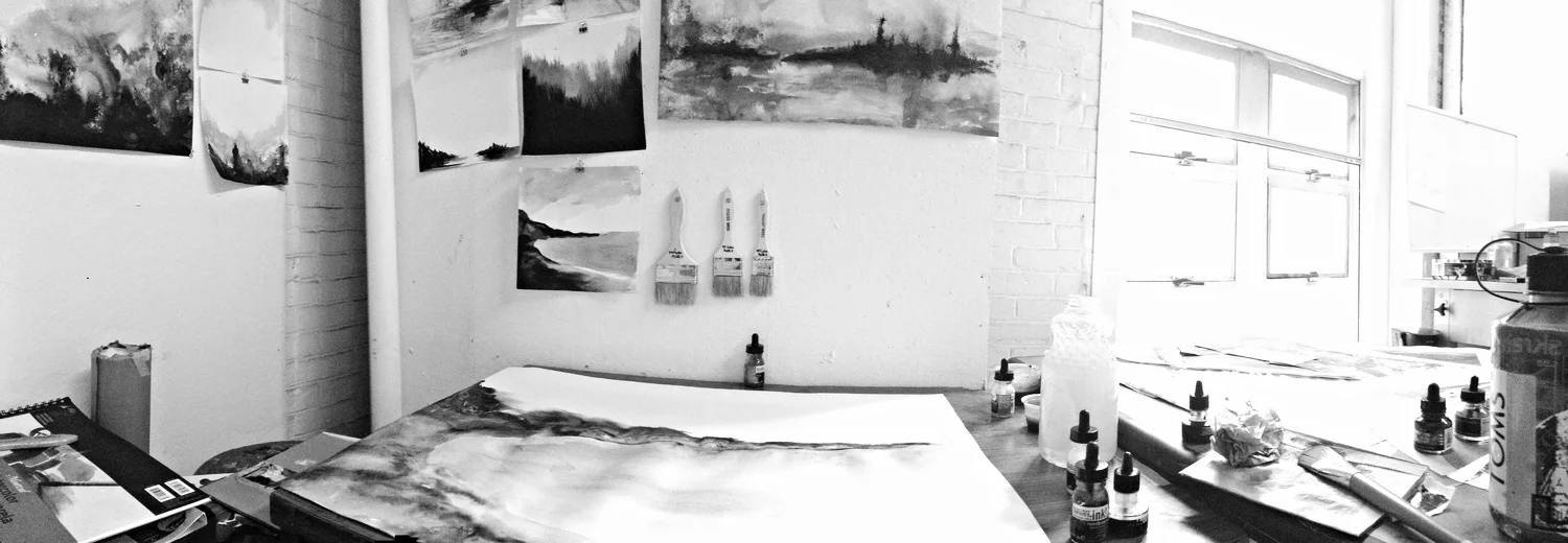 My studio space for this year has amazing natural lighting! It is absolutely influencing my drawings in a positive way. September 2014: Boston, MA