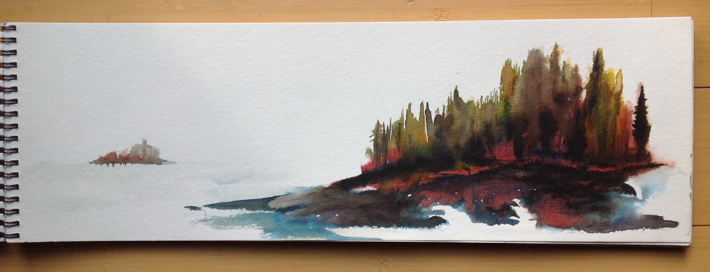 6"x18" | 100 Ink and watercolor on paper
