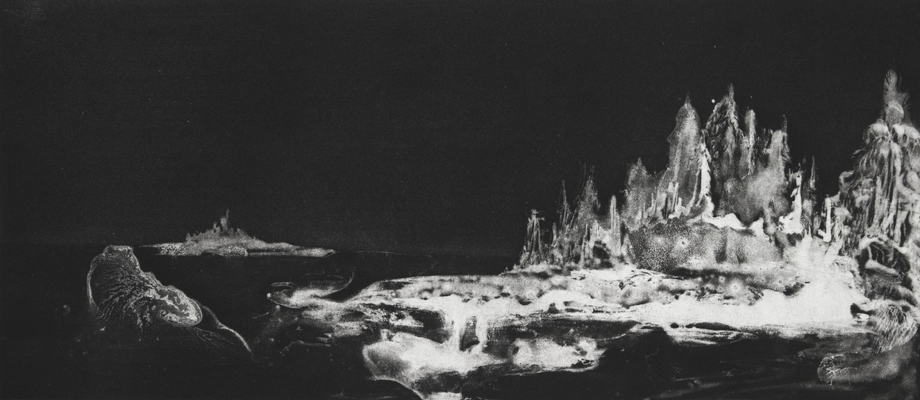 etching, 2014 | 3 50 /400 7"x17"