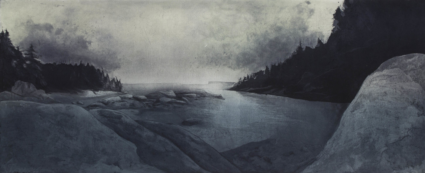Etching , SOLD, 2014 15"x34"