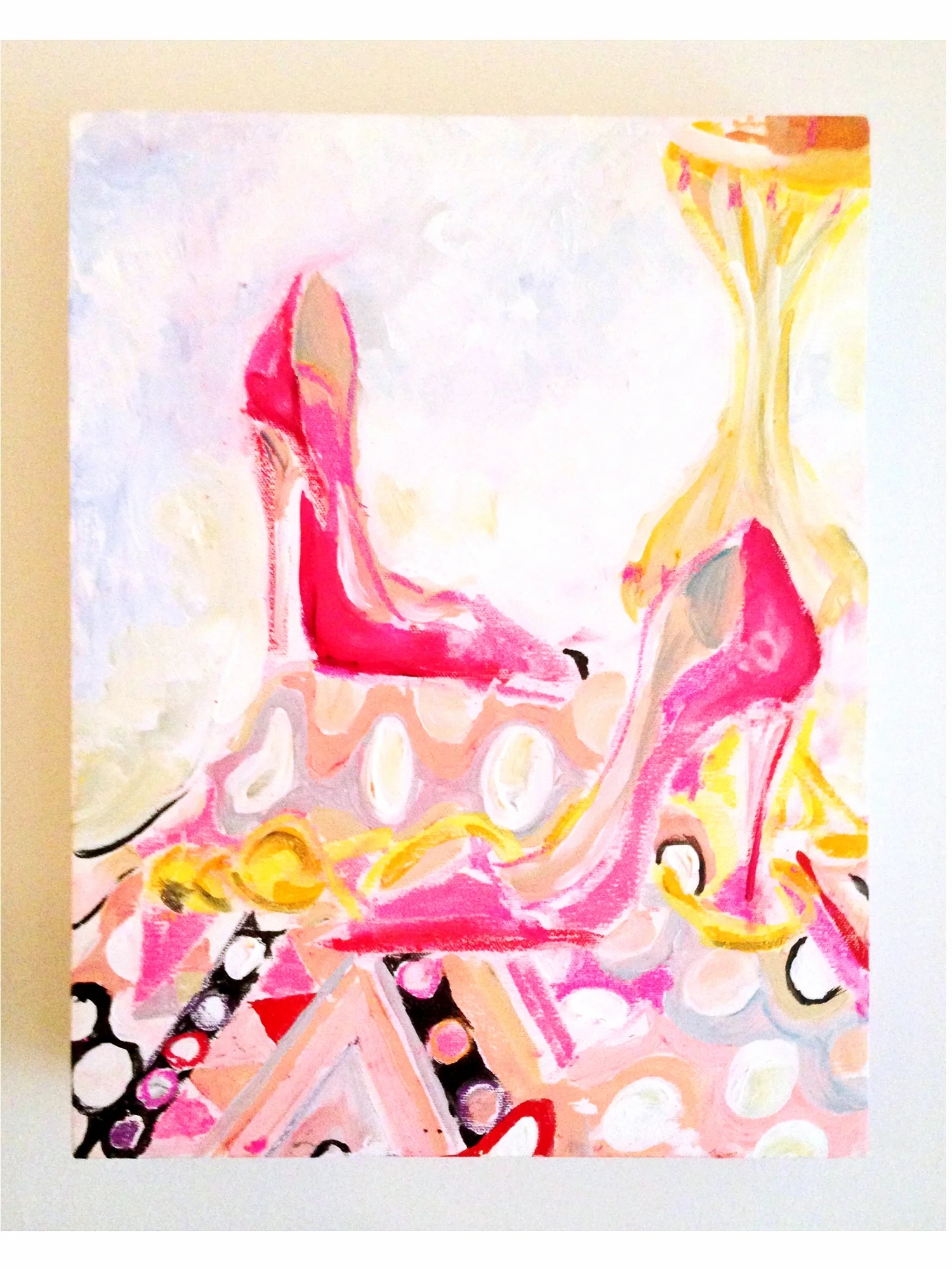 acrylic & pastel on canvas