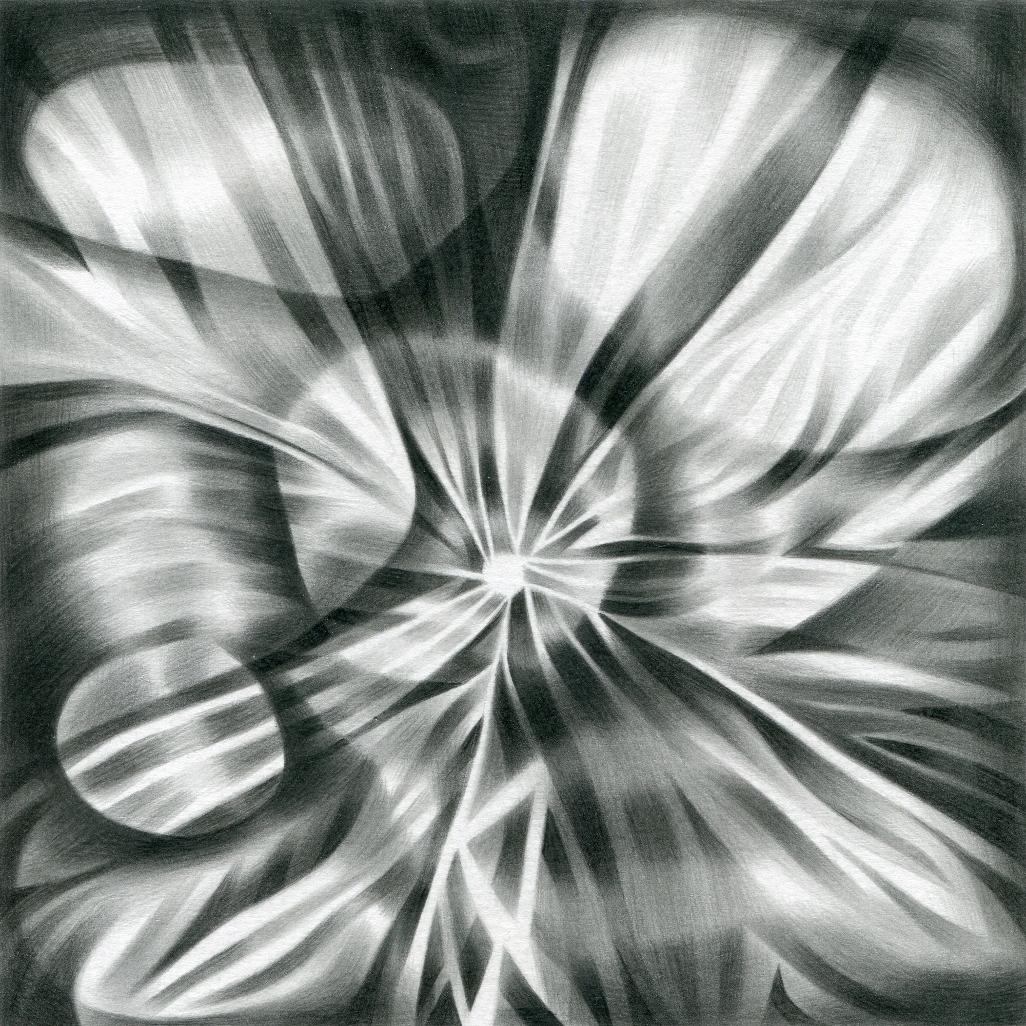 The Pleasure Engine , 2016. Graphite on paper. 7" x 7".