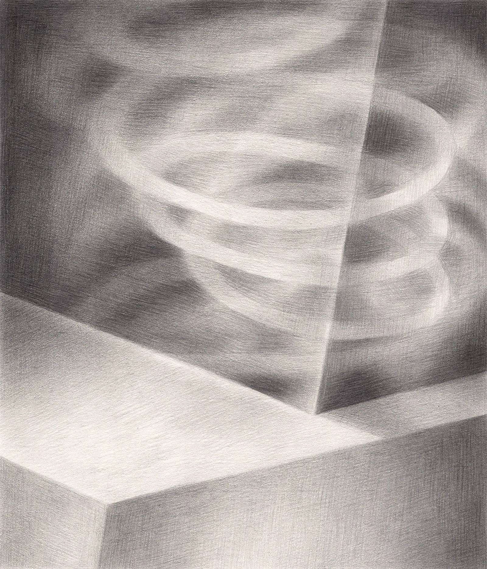 The Hypnotic Threat , 2005. Graphite on paper. 6" x 7".
