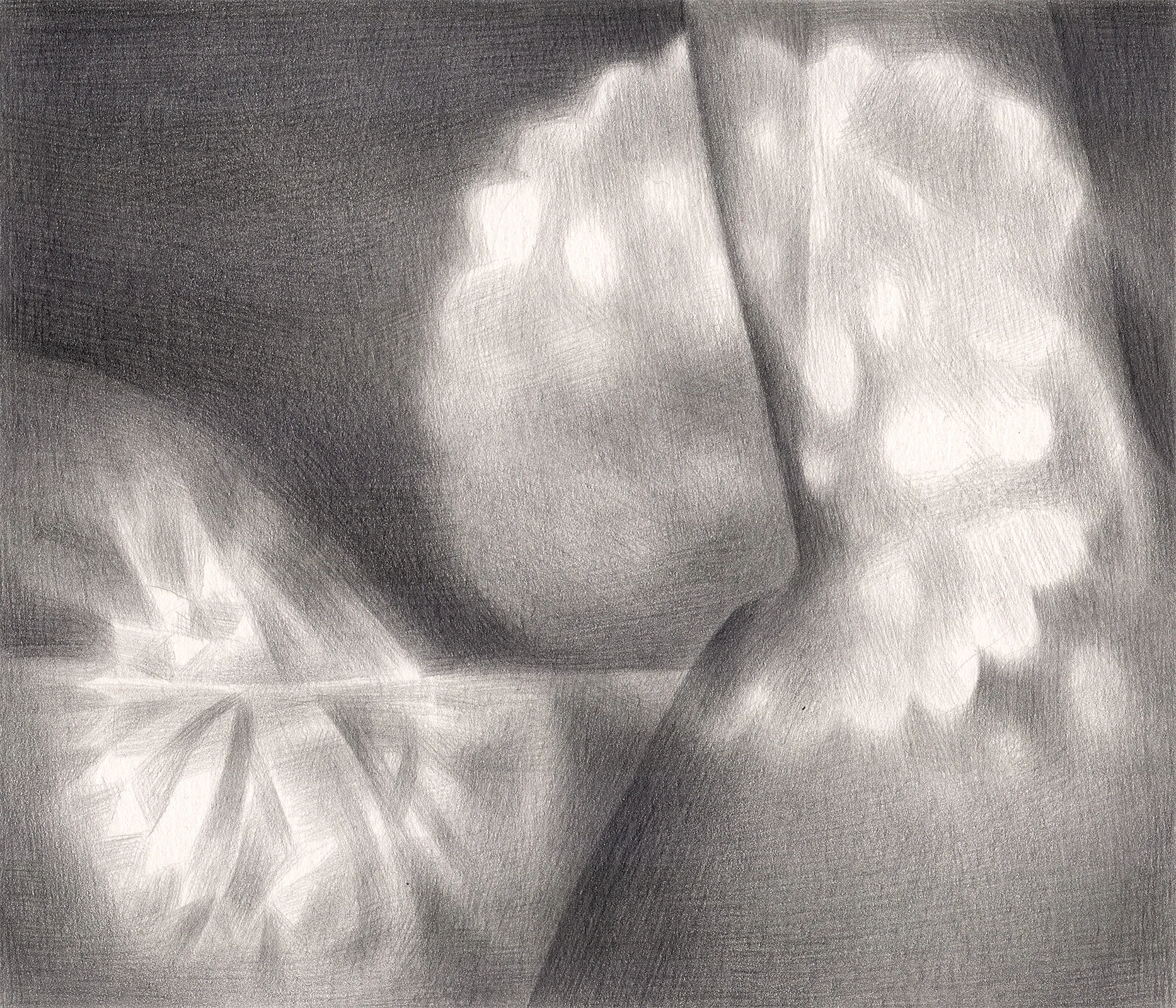Bedside Manner , 2007. Graphite on paper. 7" x 6".