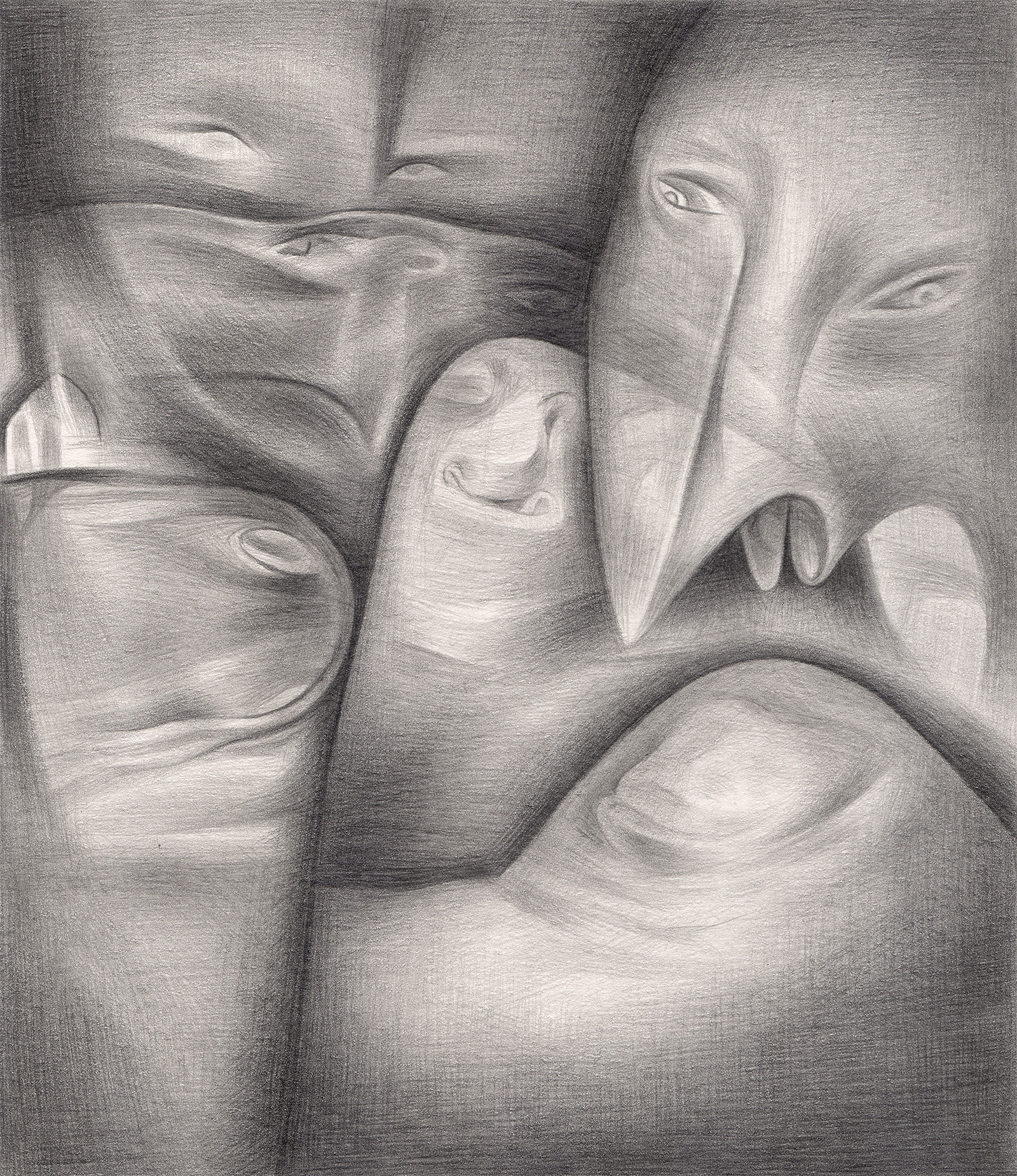   A Rational Explanation , 2005. Graphite on paper. 6" x 7". 