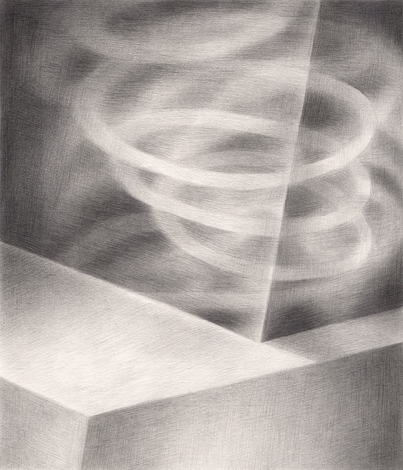   The Hypnotic Threat , 2005. Graphite on paper. 6" x 7". 