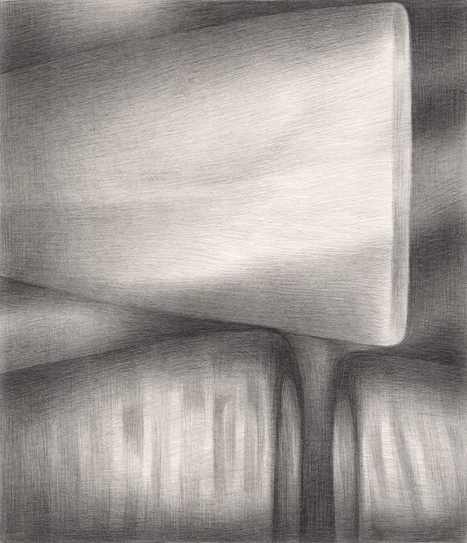 The Attention of Strangers , 2005. Graphite on paper. 6" x 7".