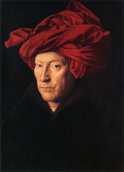 Portrait of a Man (self portrait?) by Jan van Eyck