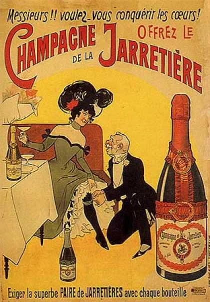 Strumpebands champagne!