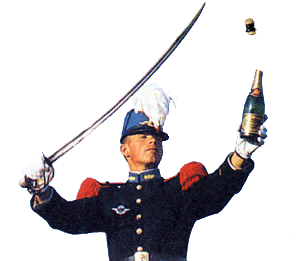 Sabrera stilfullt..Lyckad sabrering!