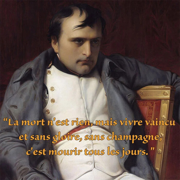 SABRERA/NAPOLEON - “ Döden är ingenting…..utan champagne "