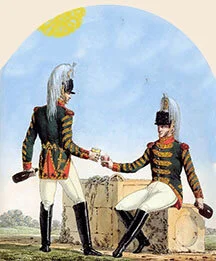 CHAMPAGNEDRICKARE - målad av Carle Vernet.