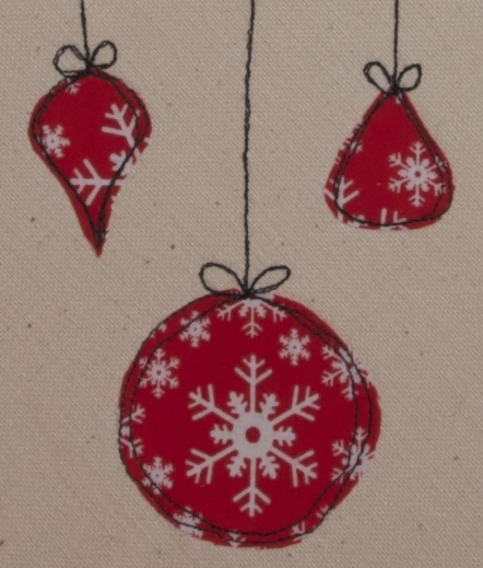 Lovely stitched baubles