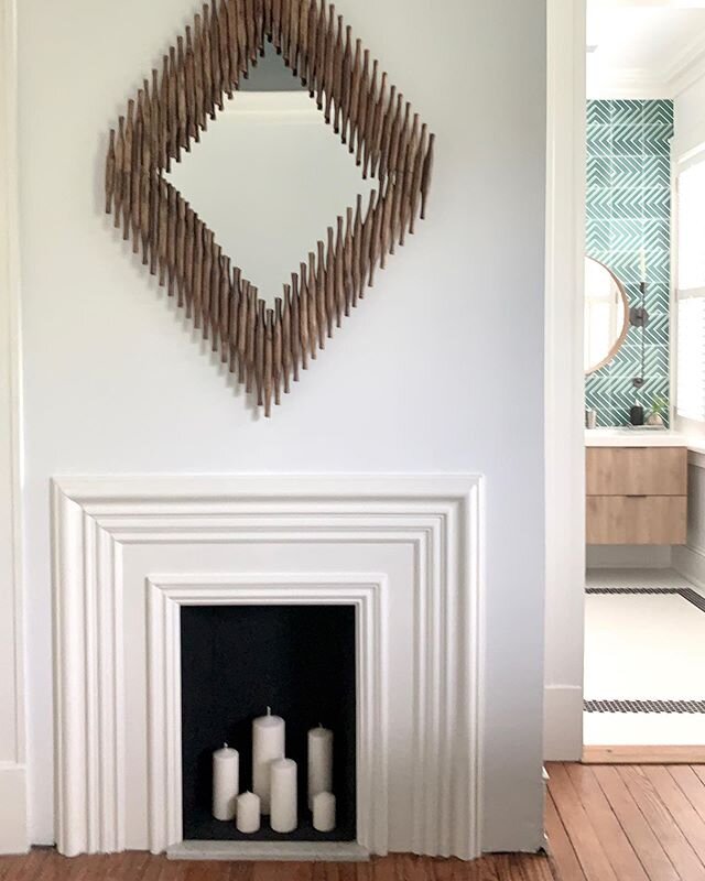 One of the reasons we fell in love with this old house is because of the wonderful fireplaces...like six of them! 🤪They don&rsquo;t all work but they sure are fun to look at. Here is one of the sweet ones that is in our guest bedroom. We didn&rsquo;