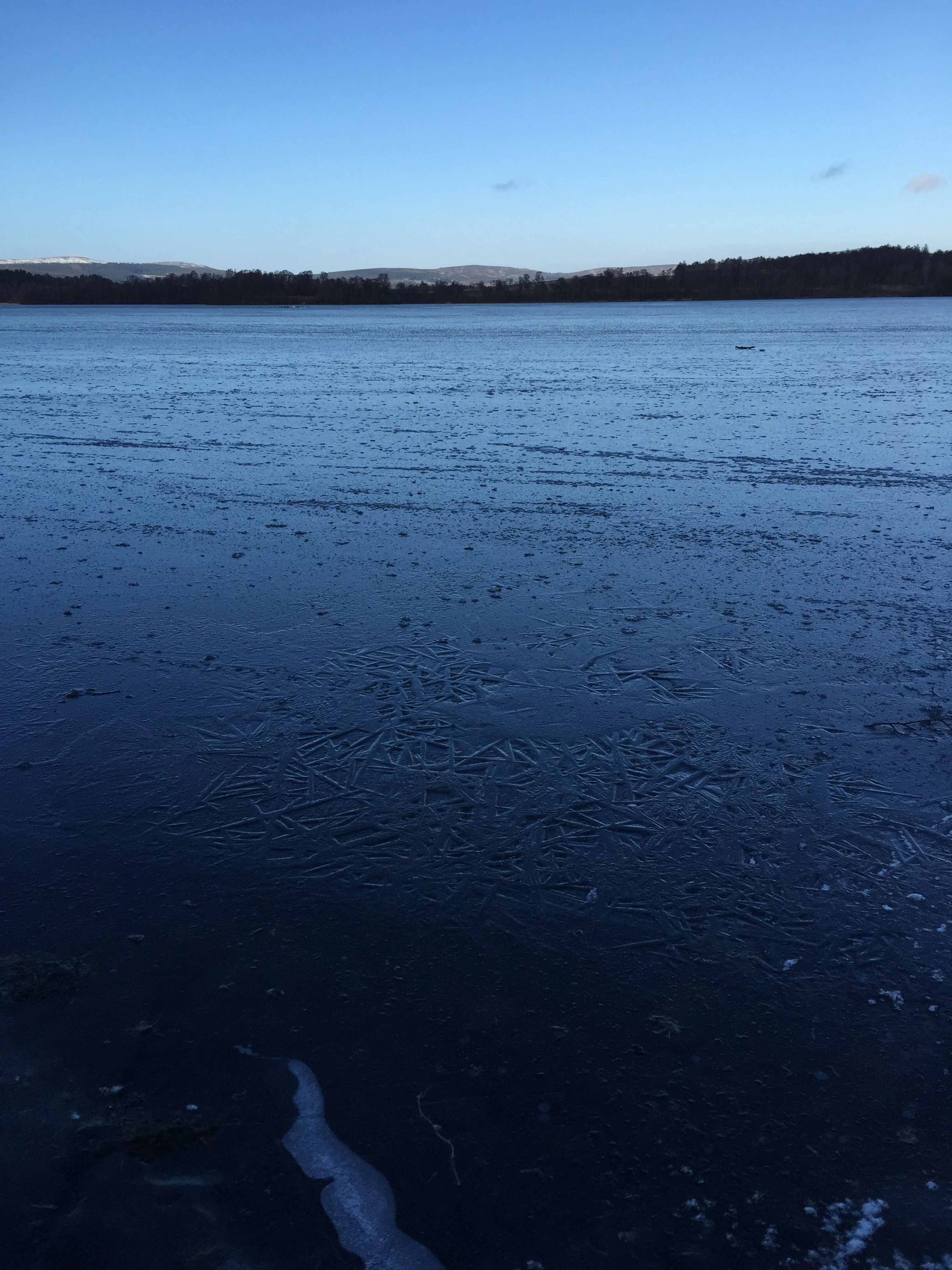 Frozen Loch Kinord. Taken with iPhone.