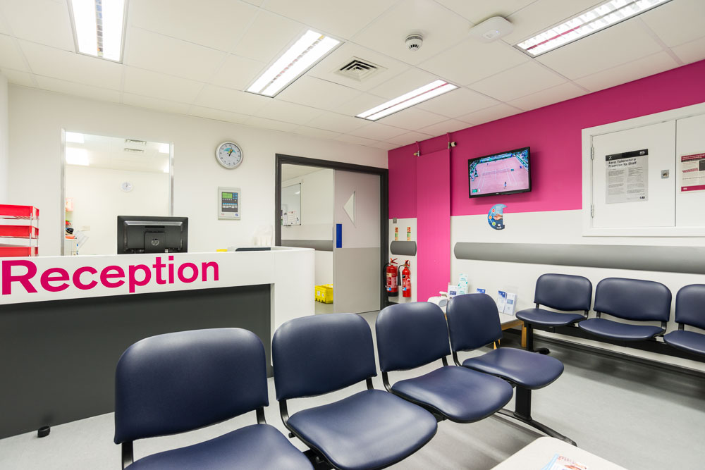 New clinic reception area.