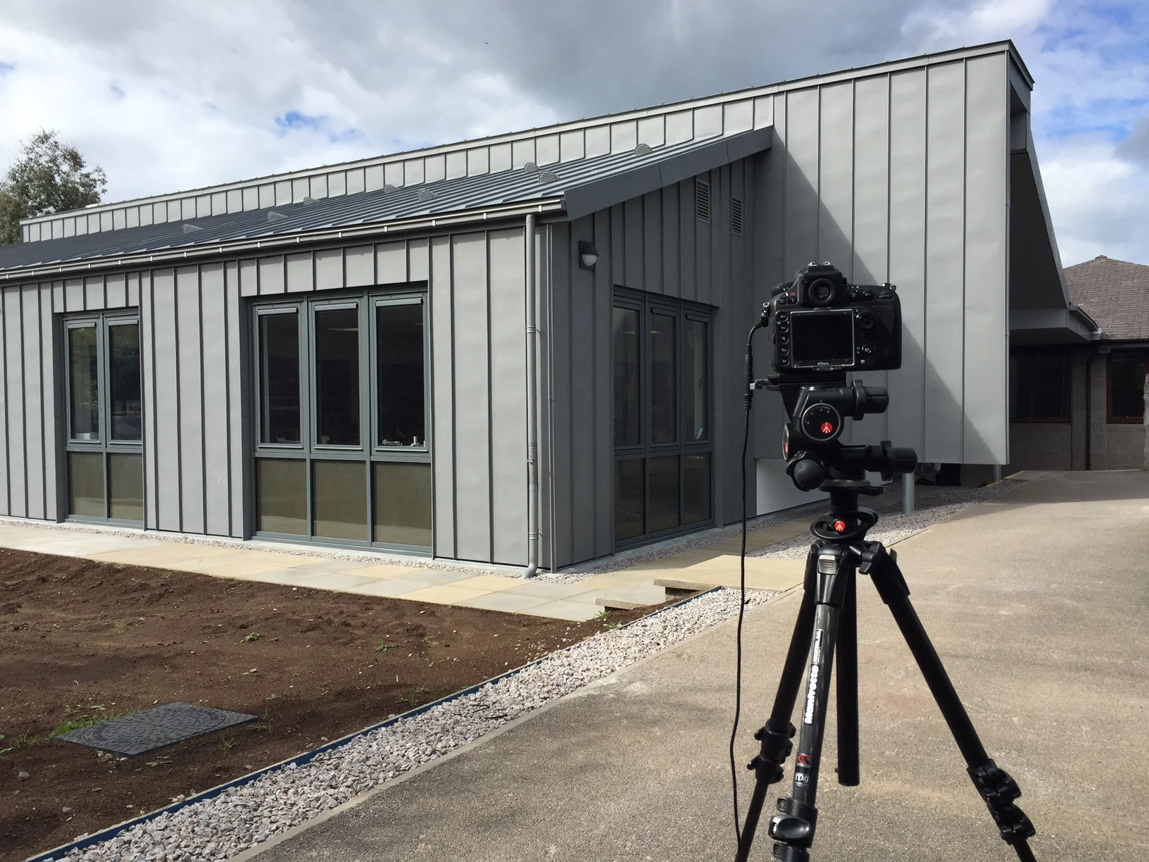 Newly completed extension block 