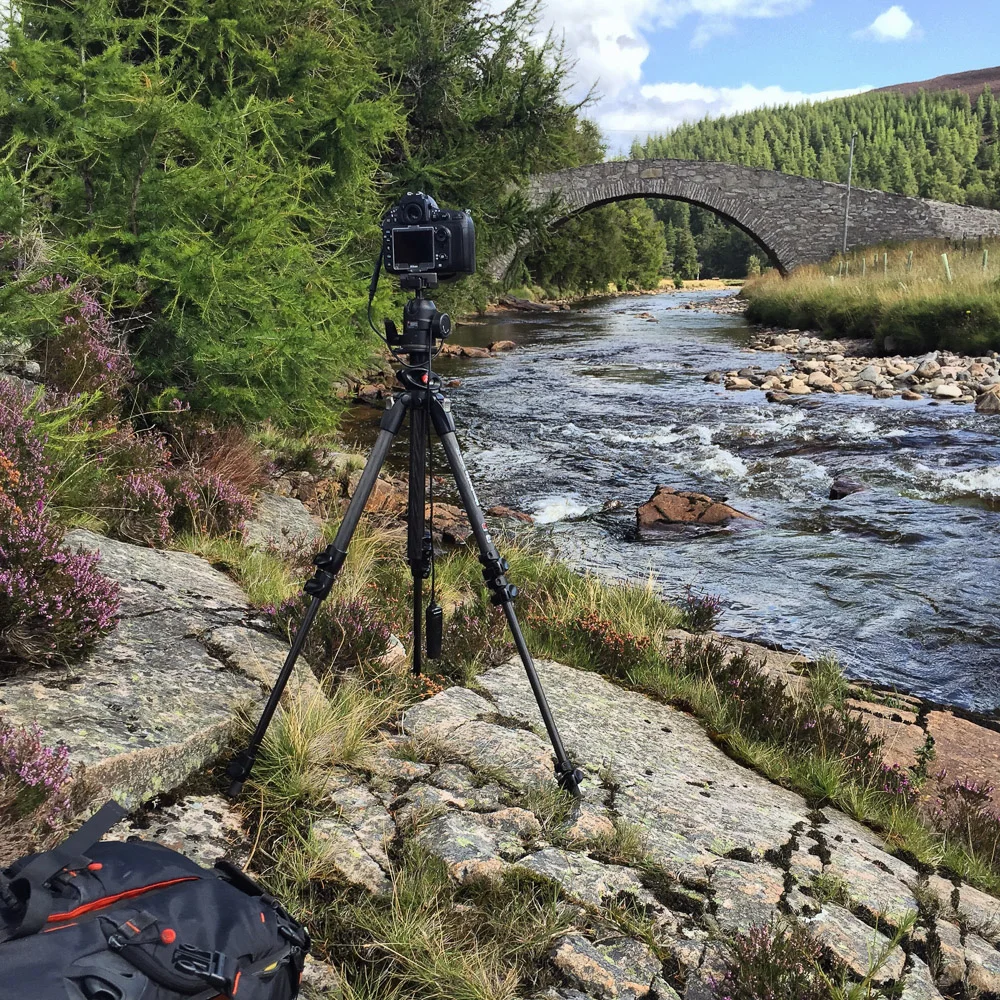 Beside Gairnsheil Lodge in Glen Gairn.
