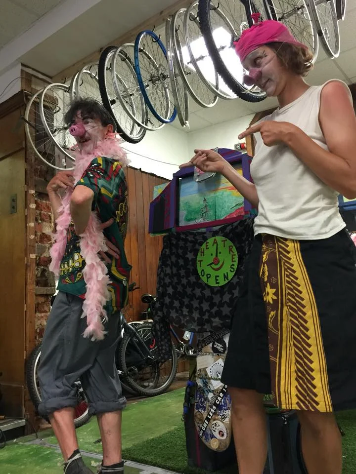 A theatre came to visit