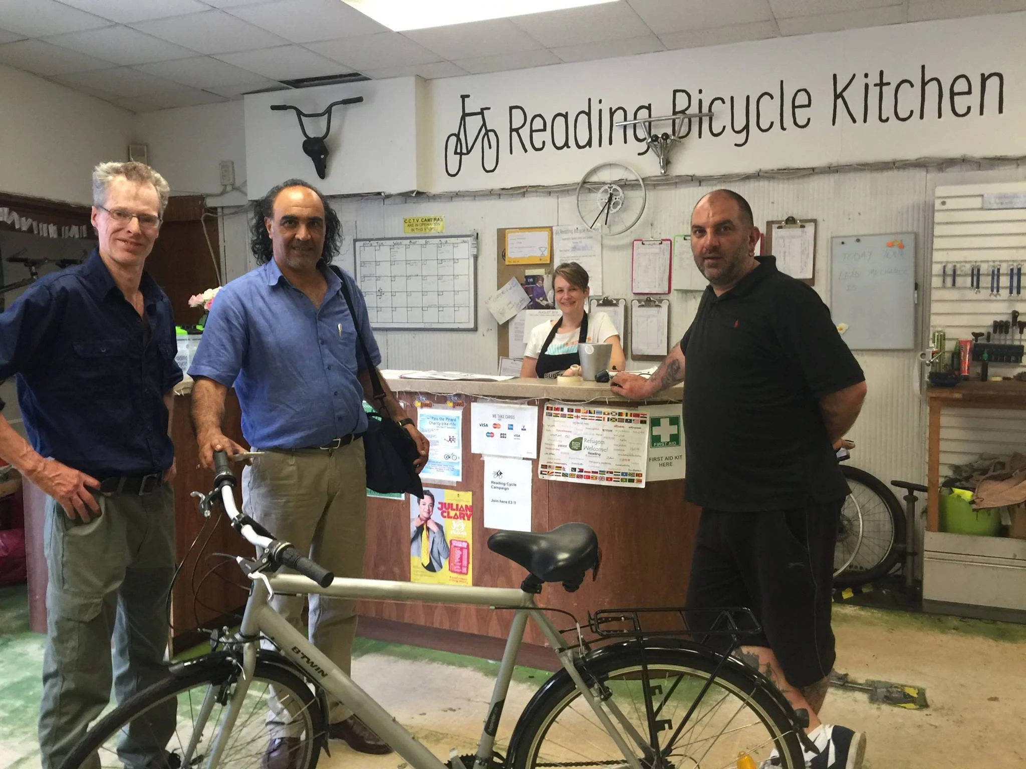 Building bikes for Refugees