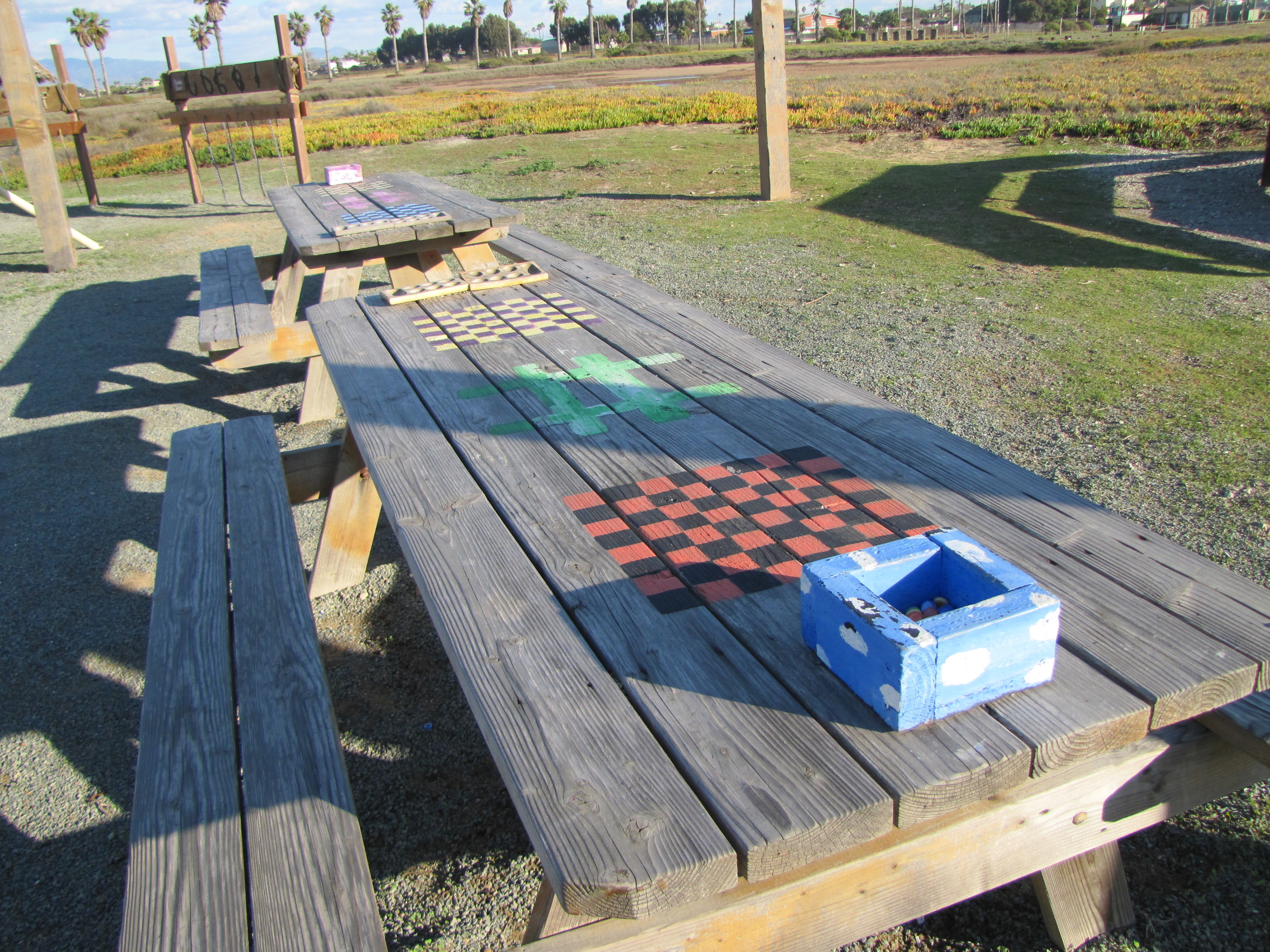Picnic Table Games Camp Surf