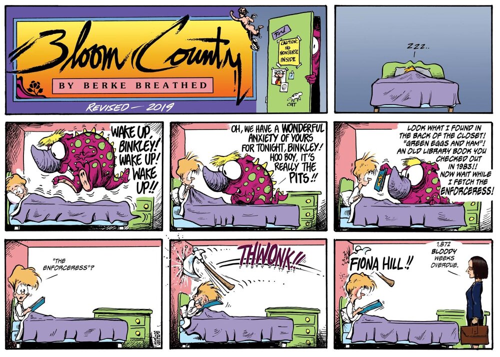 19 Overdue Redo With Dr Fiona Hill Berkeley Breathed Bloom County