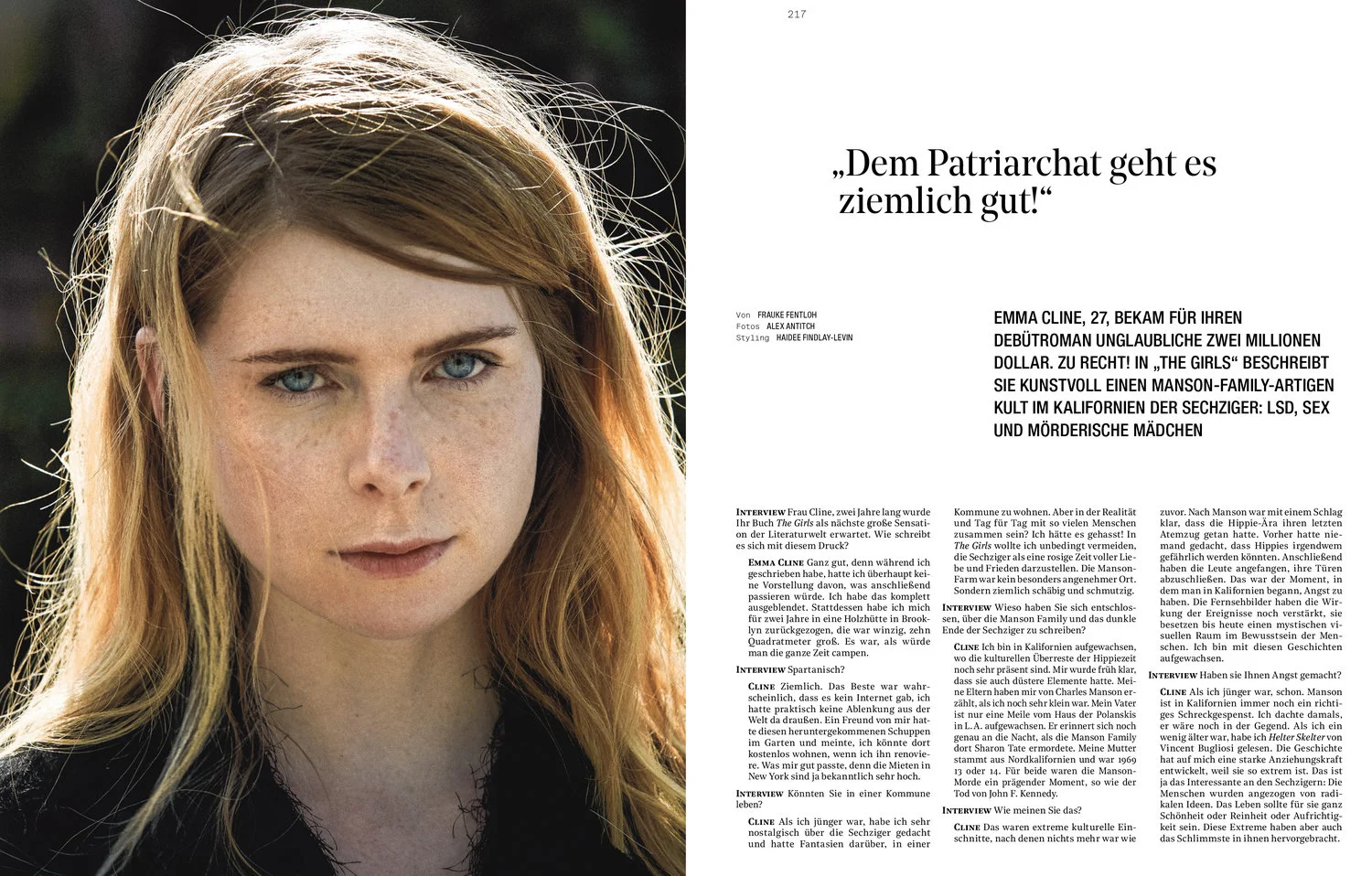 Emma Cline - Interview Germany