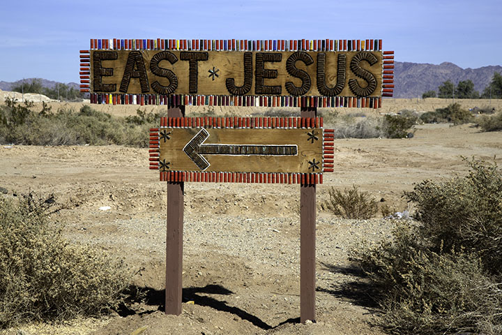East Jesus sign