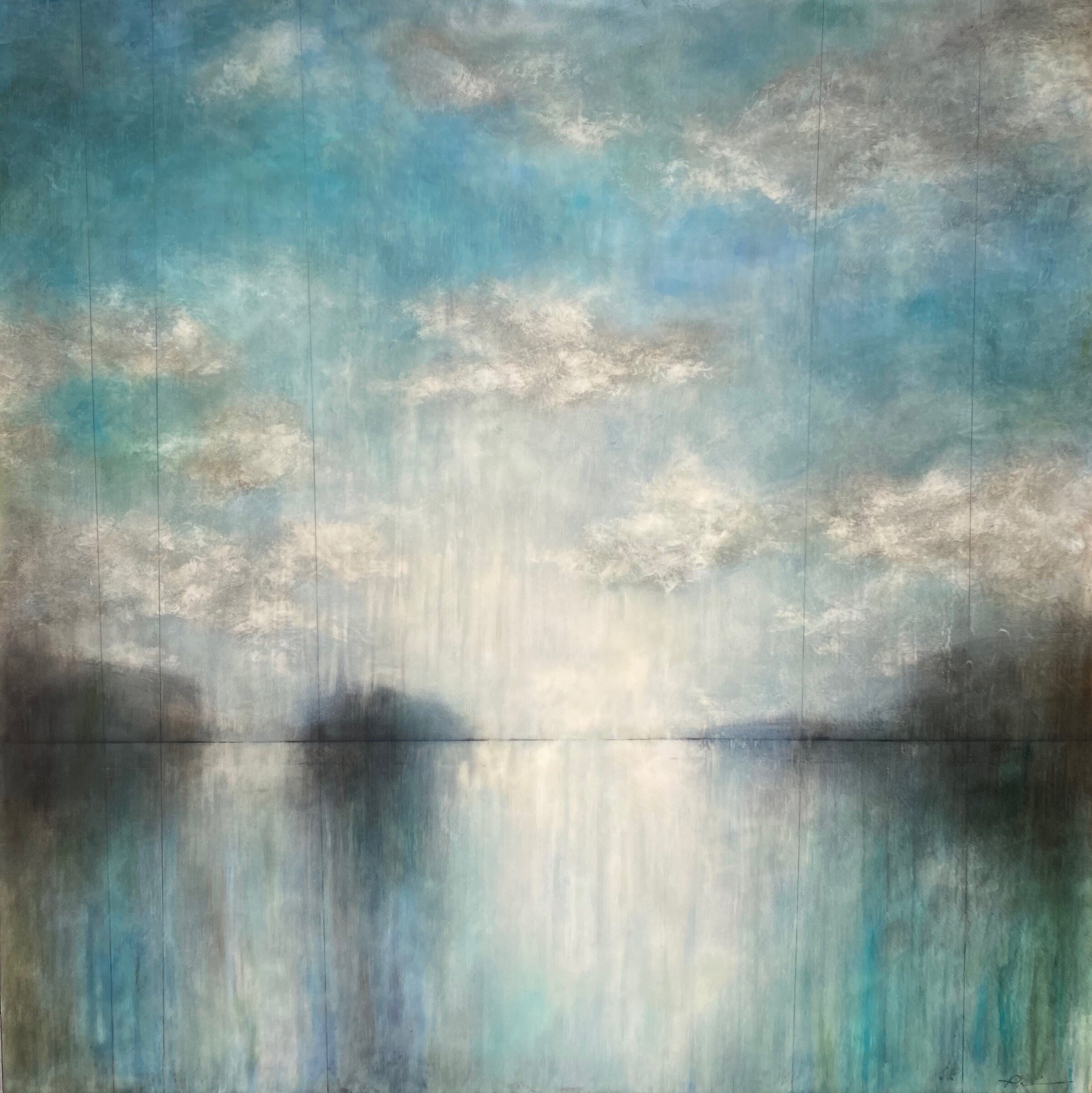 "Viridian Deception" 36" x 36"