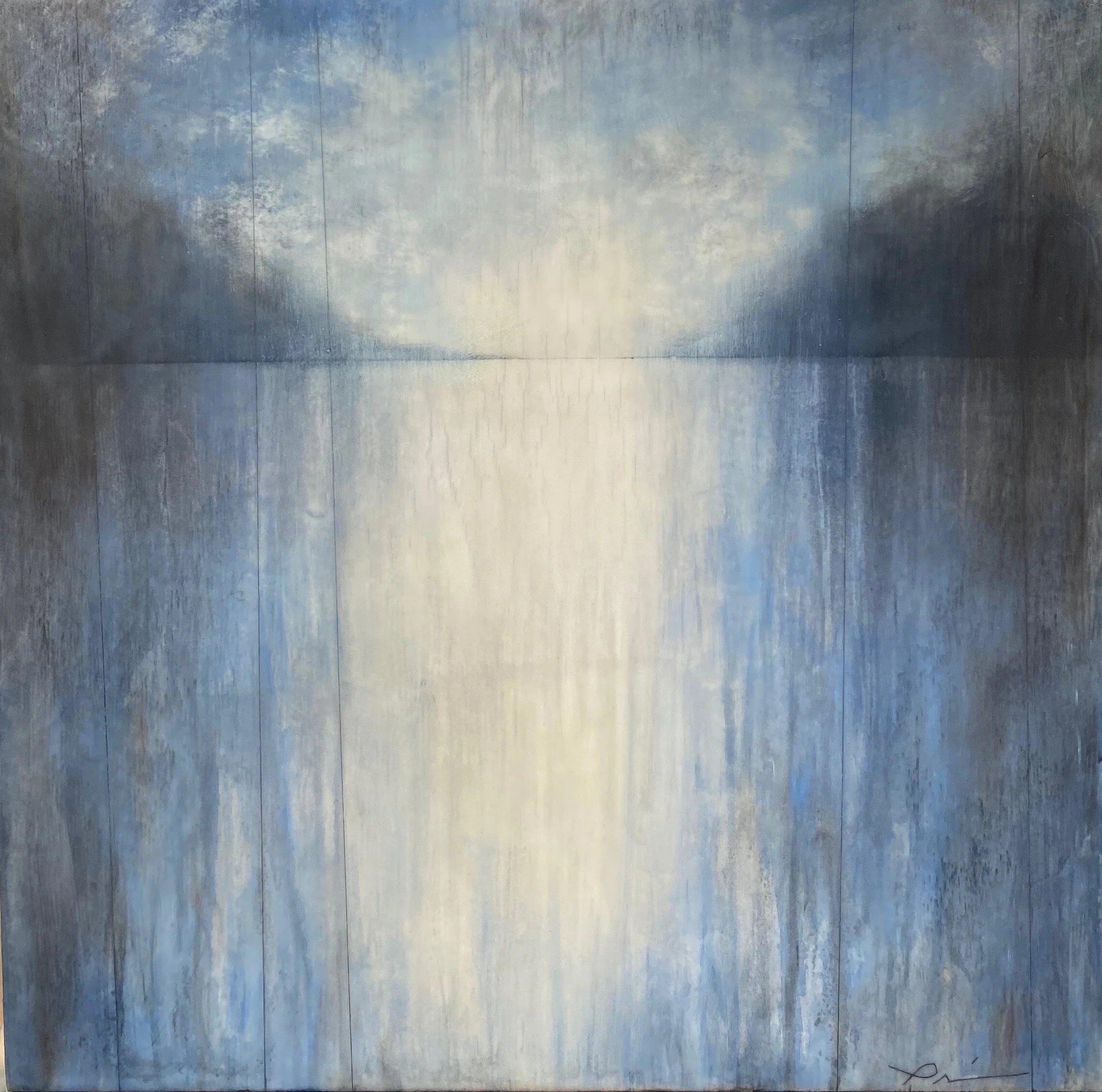 "yokeko blues"  18" x 18"