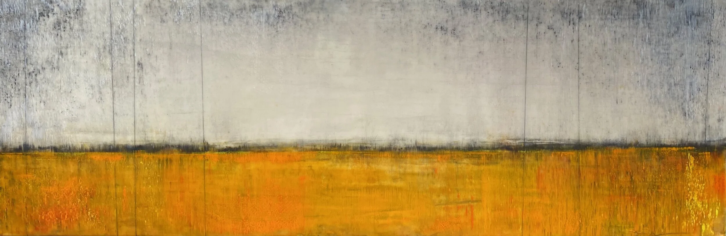 orange crush study 8" x 24"