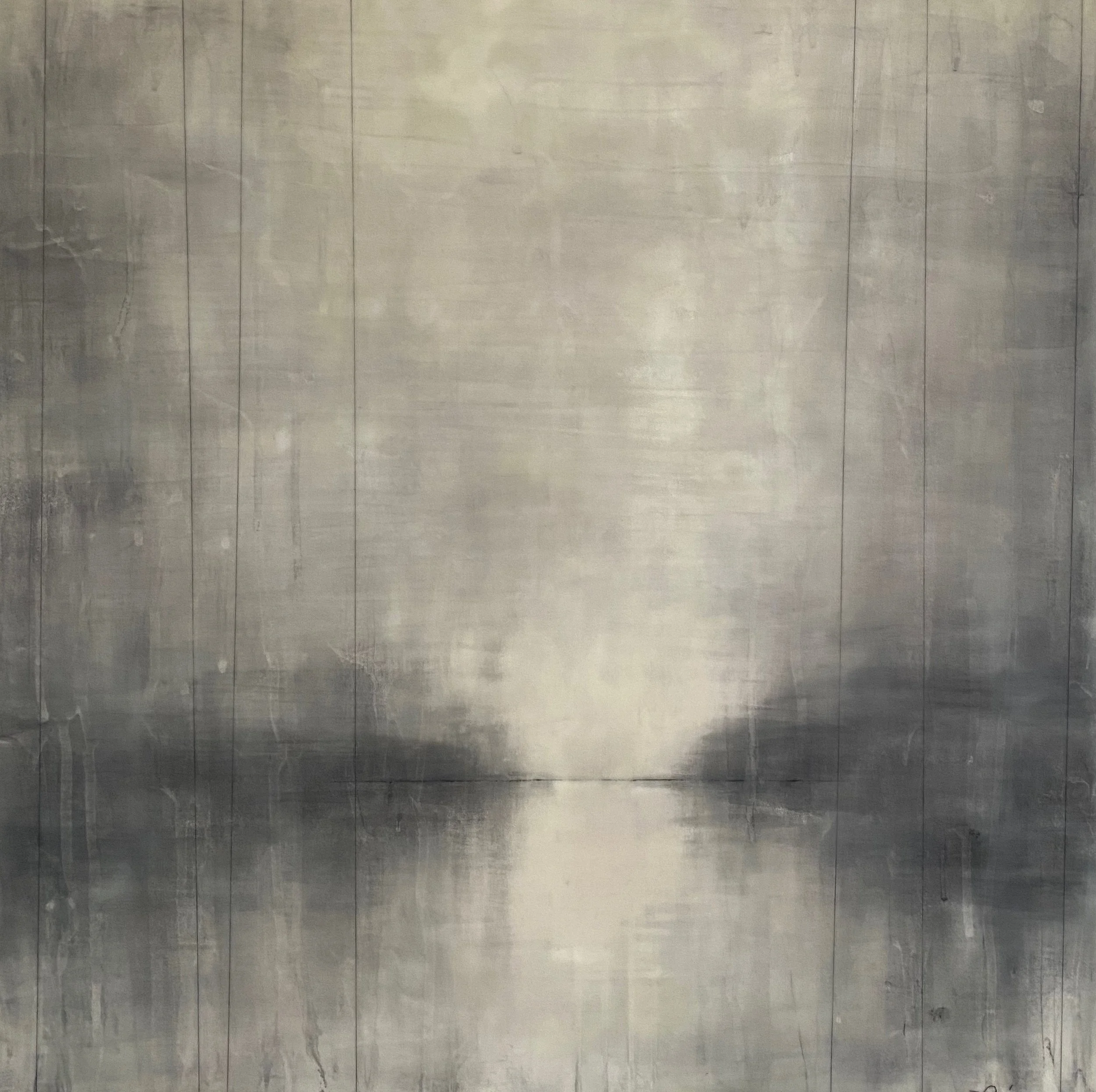 "grey embrace" 30" x 30"