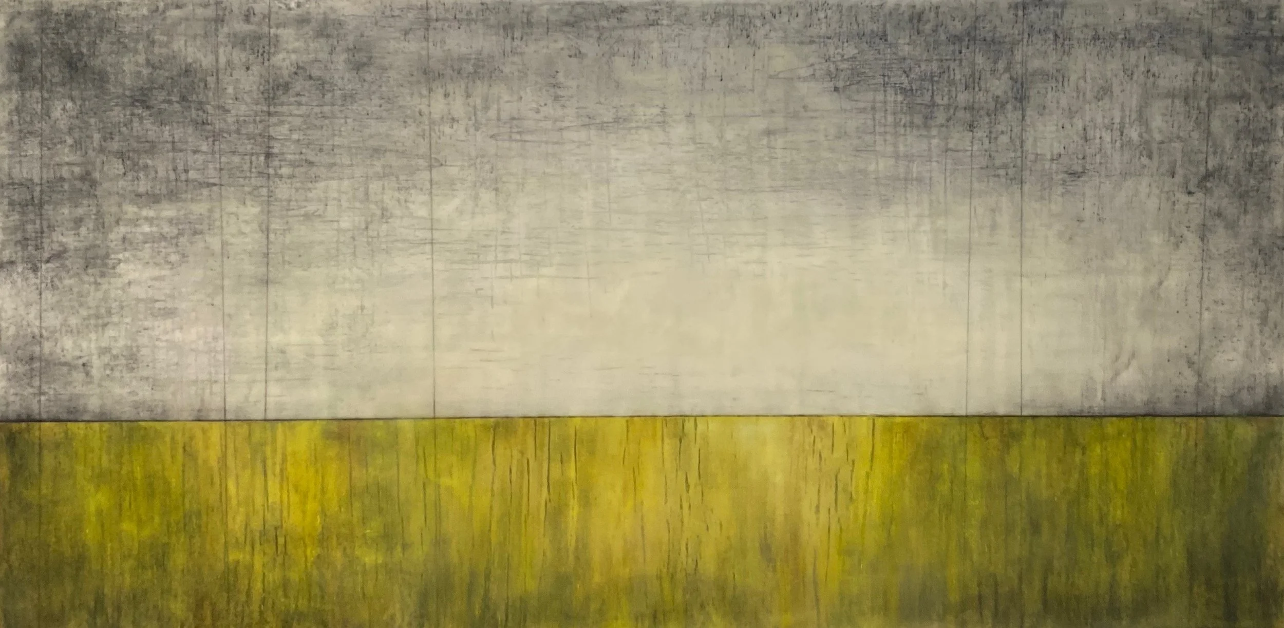 "chartreuse touch" 24" x 48"