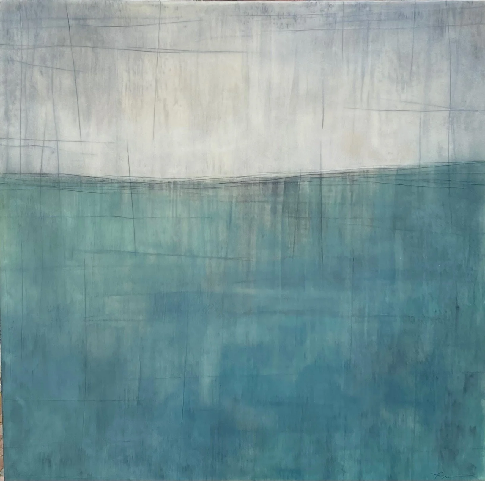 "Iced Blue" 24" x 24"