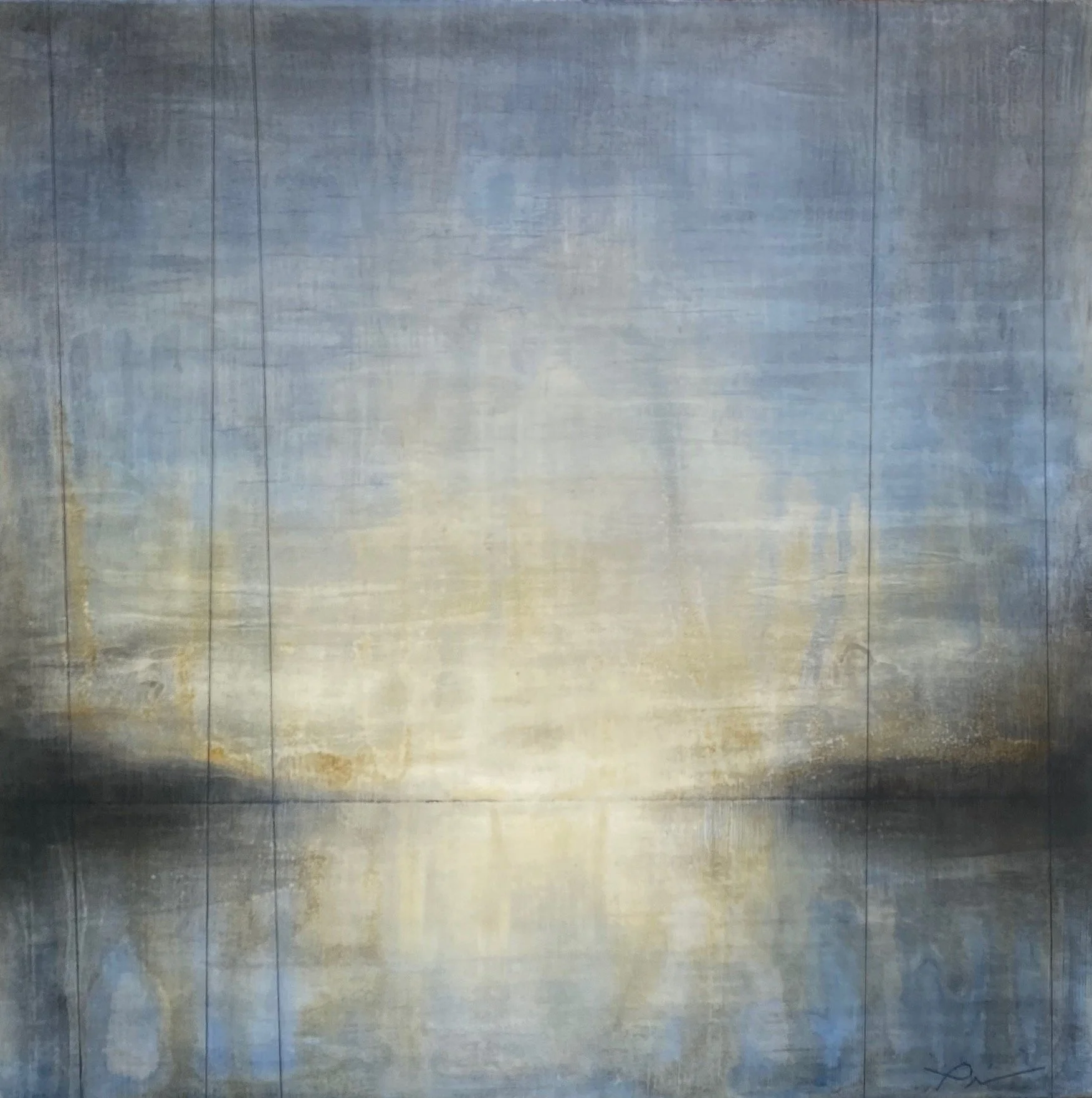 "Amber Reflection" 16" x 16"