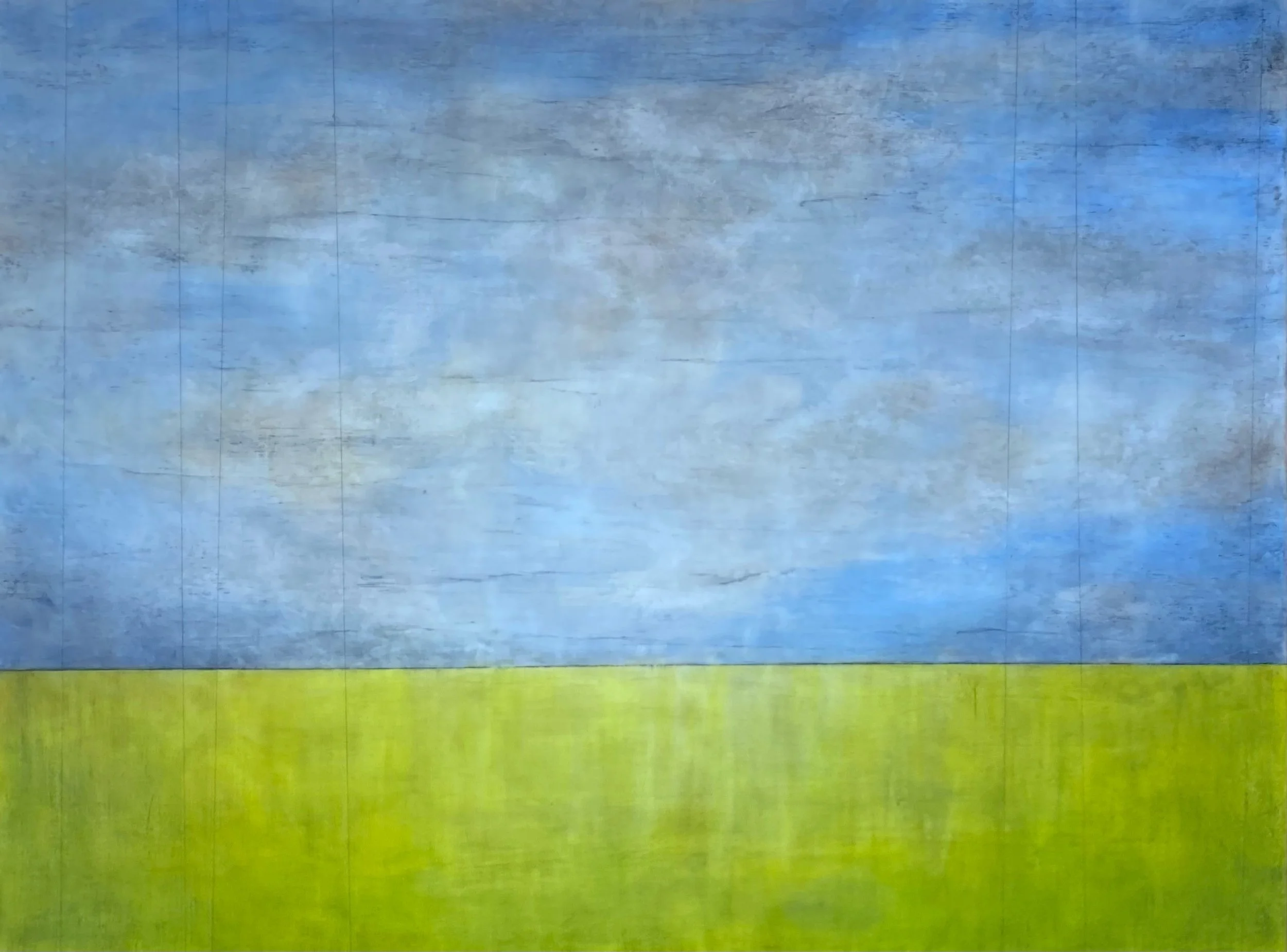 "chartreuse calm" 36" x 48"
