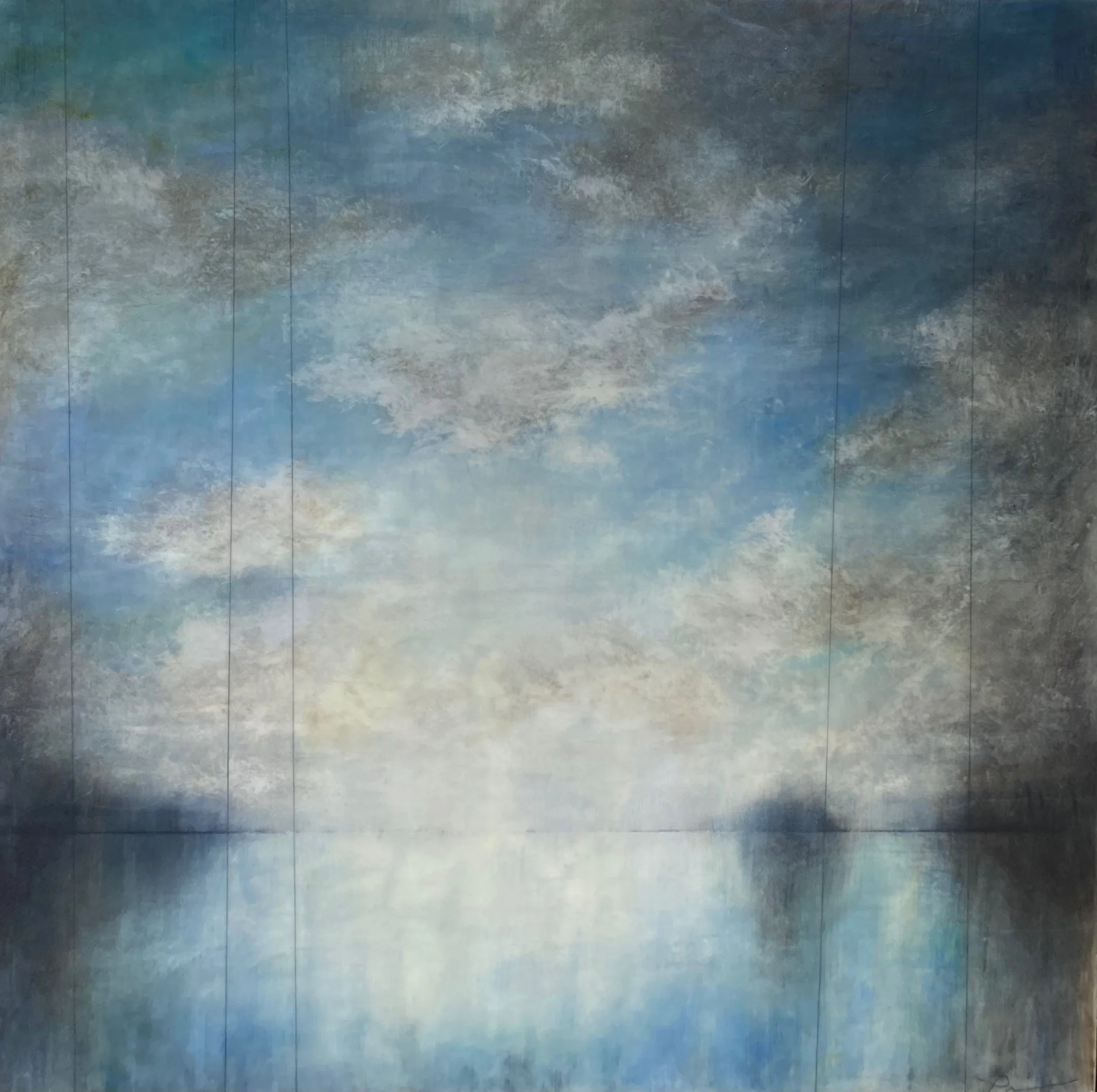 "Azure Reflection" 24" x 24"