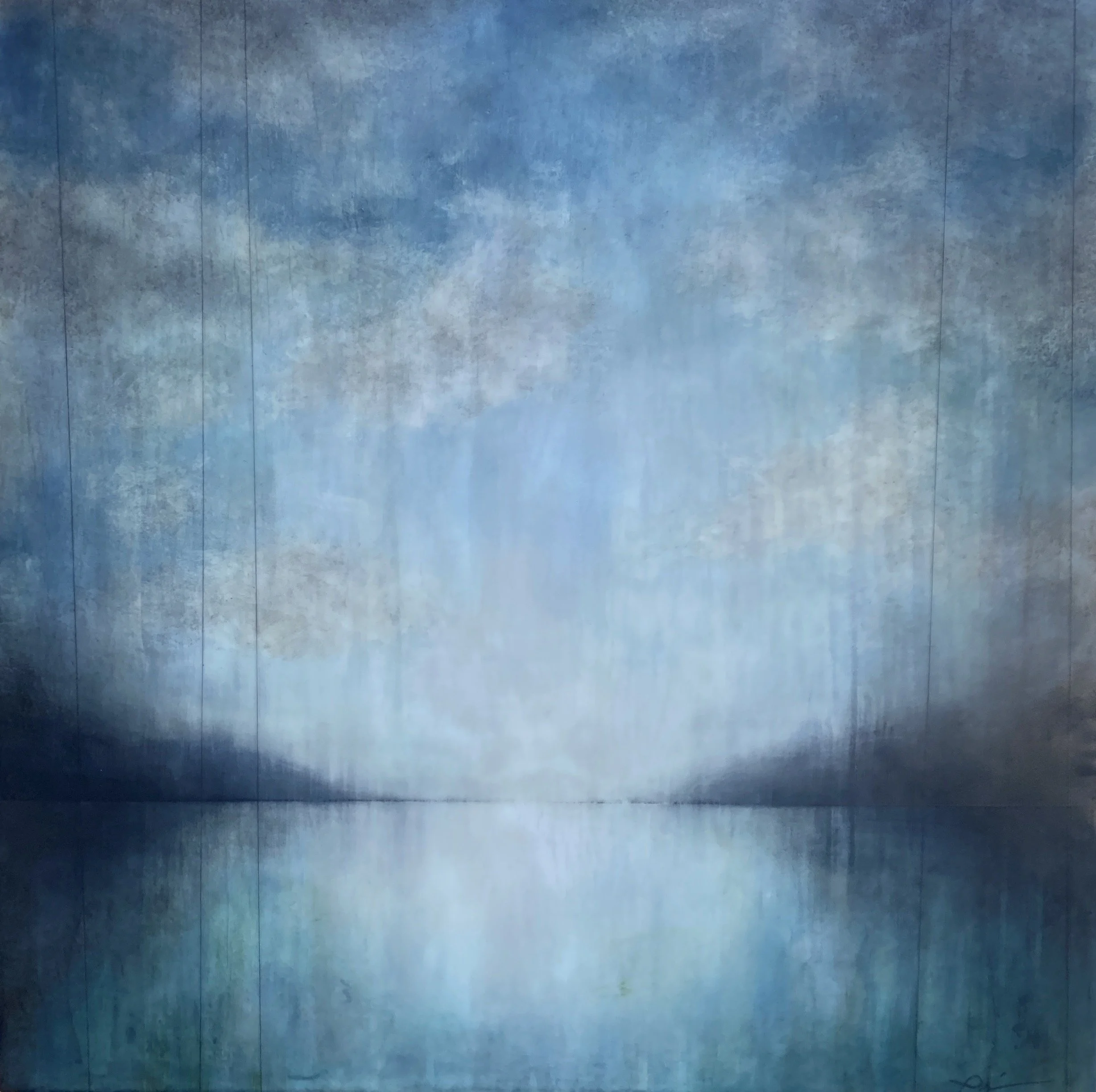 "Cobalt Dawn" 24" x 24"