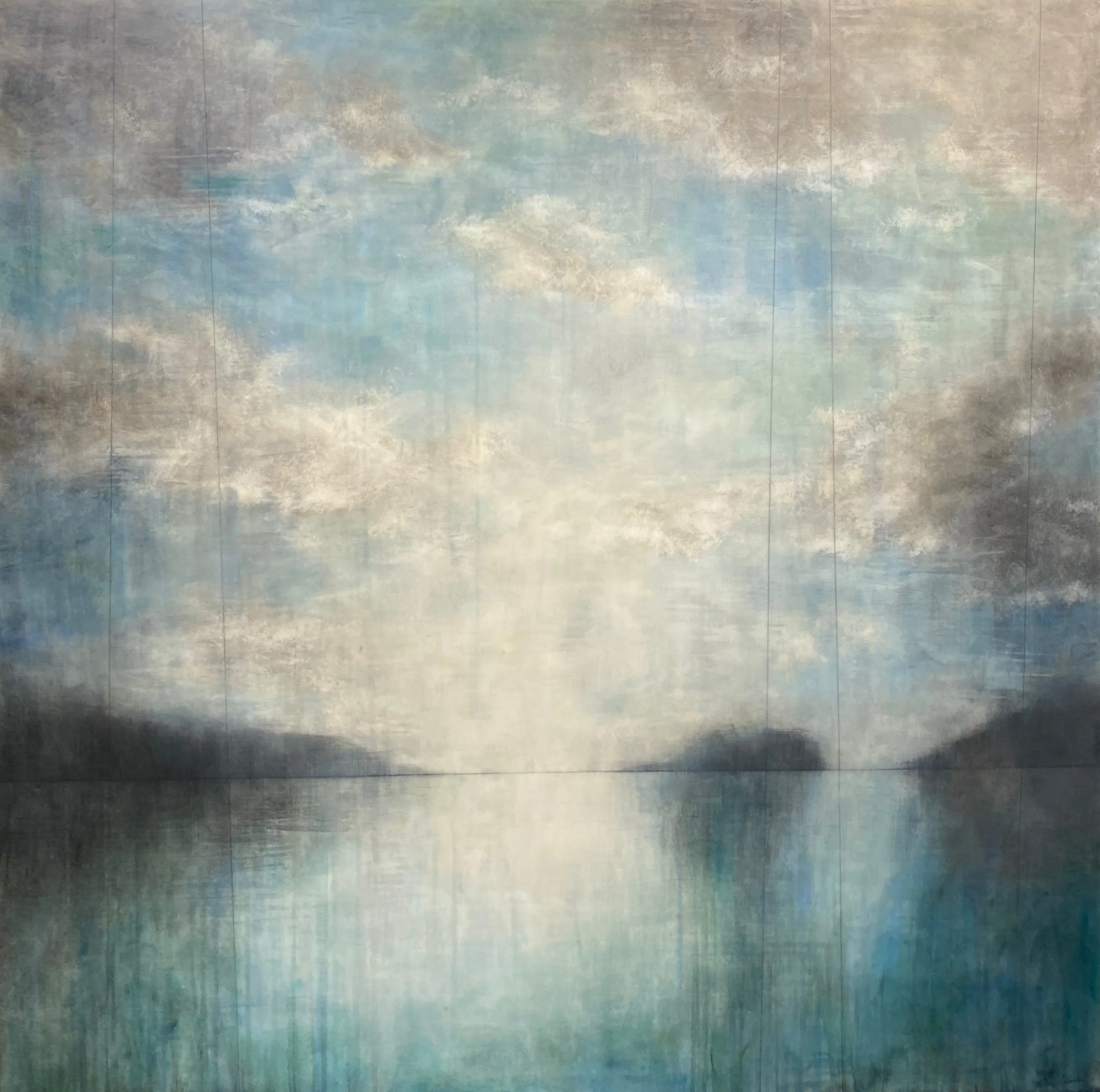 "Aquamarine Reverie" 48" x 48"