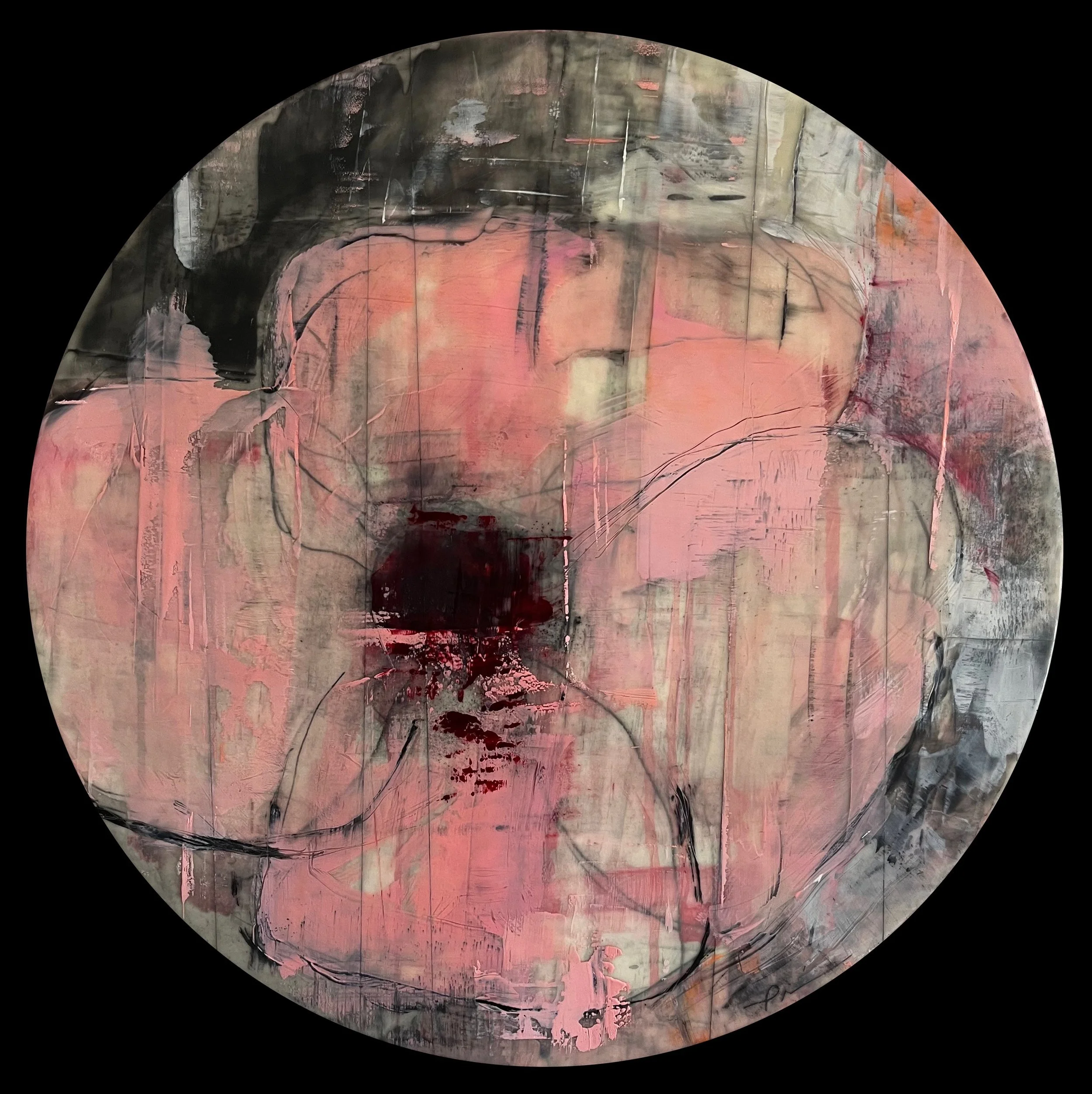 "Pink Oculus" 20" diameter