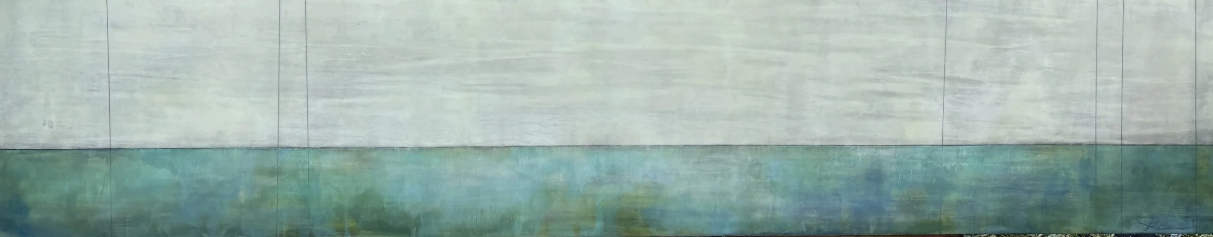"Aquamarine Drift" 12" x 60"