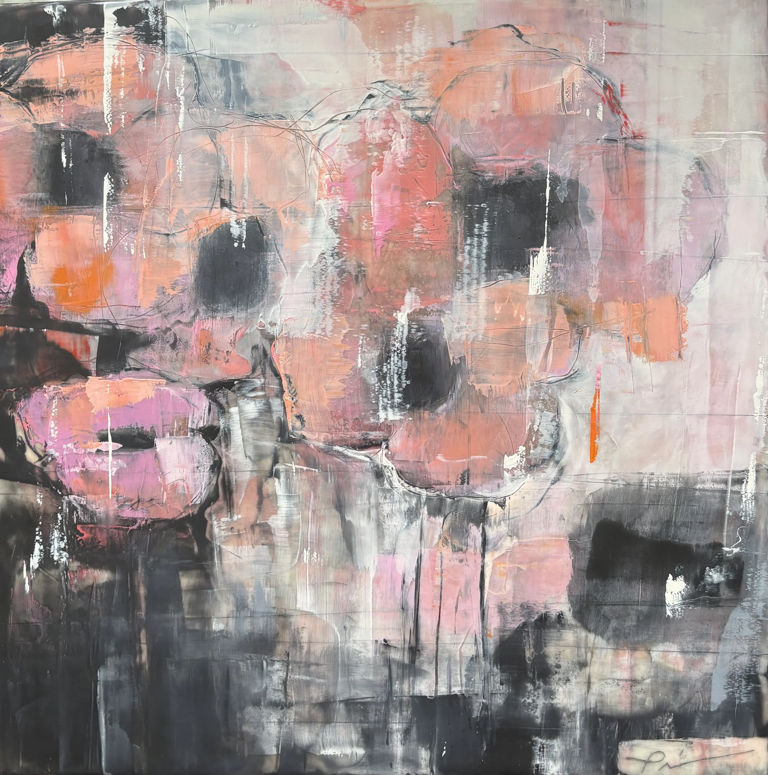 "Coho Poppies" 16" x 16"