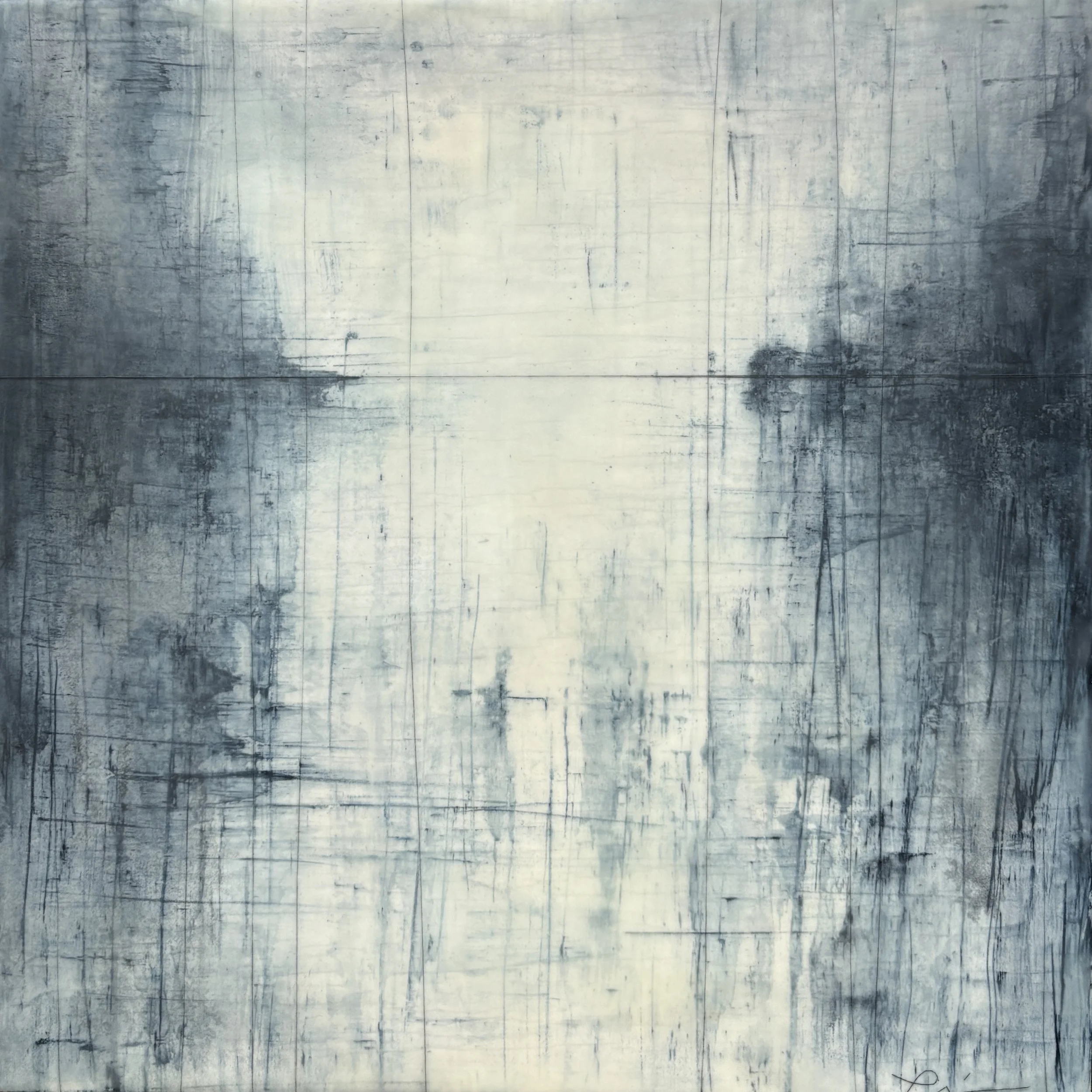 "Salish Indigo" 16" x 16"