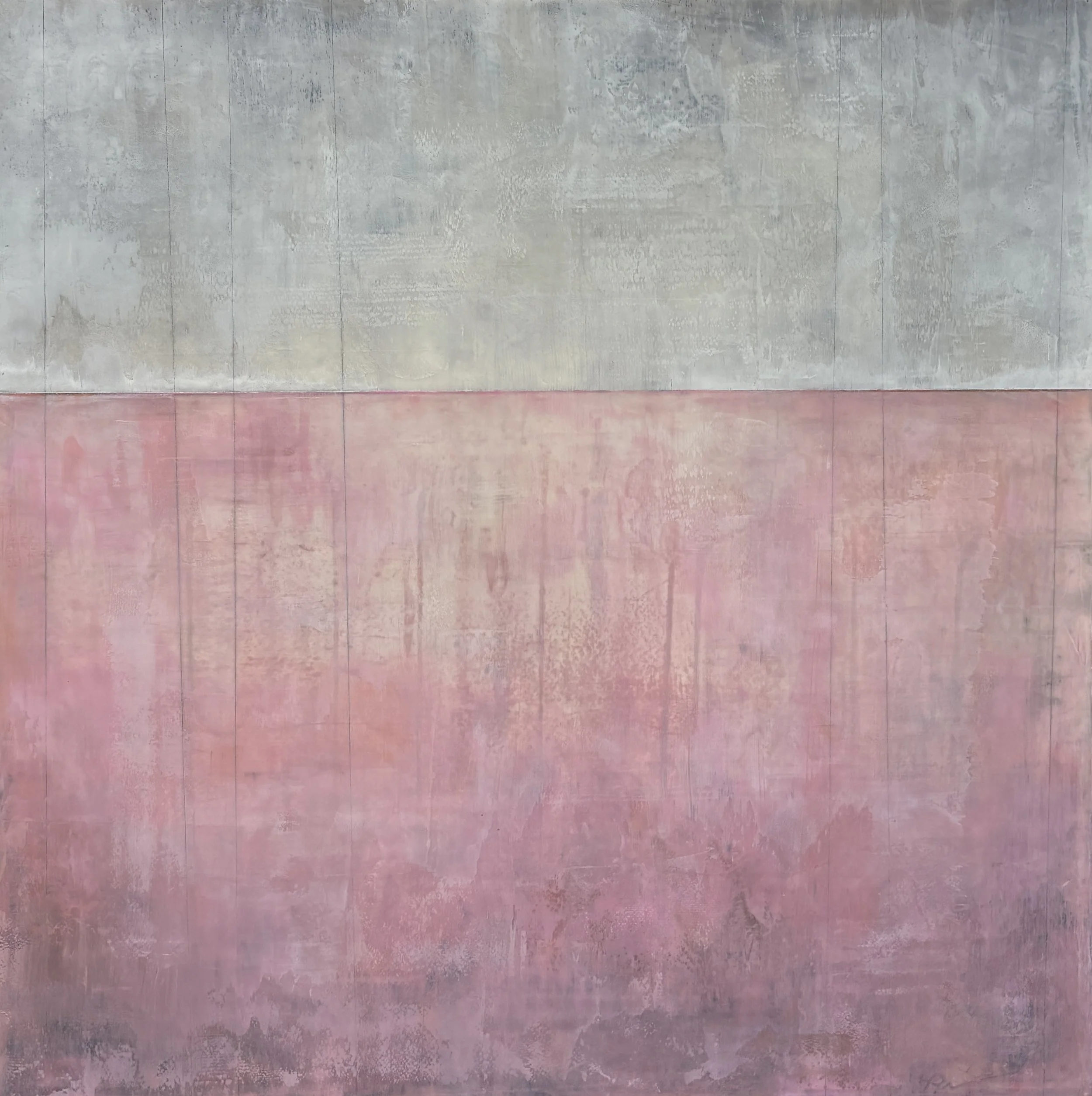 "Flamingo Harvest" 24" x 24"