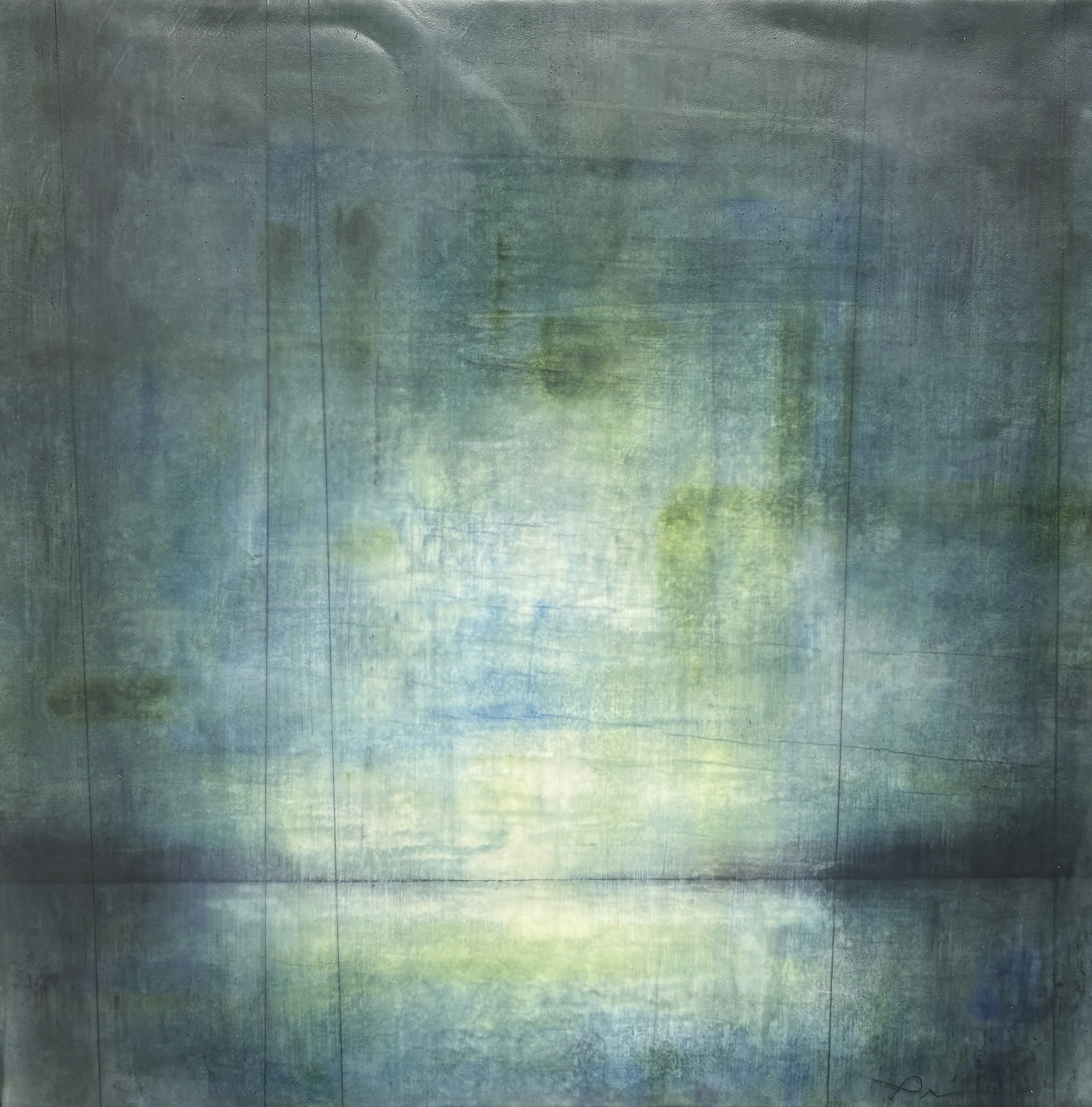 "Deep Indigo" 16" x 16"