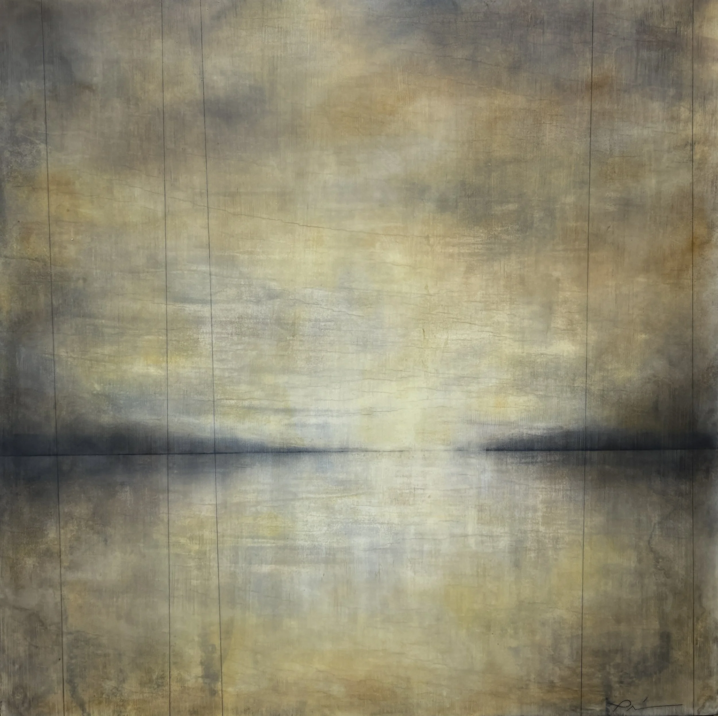 "Salish Dijon" 16" x 16"