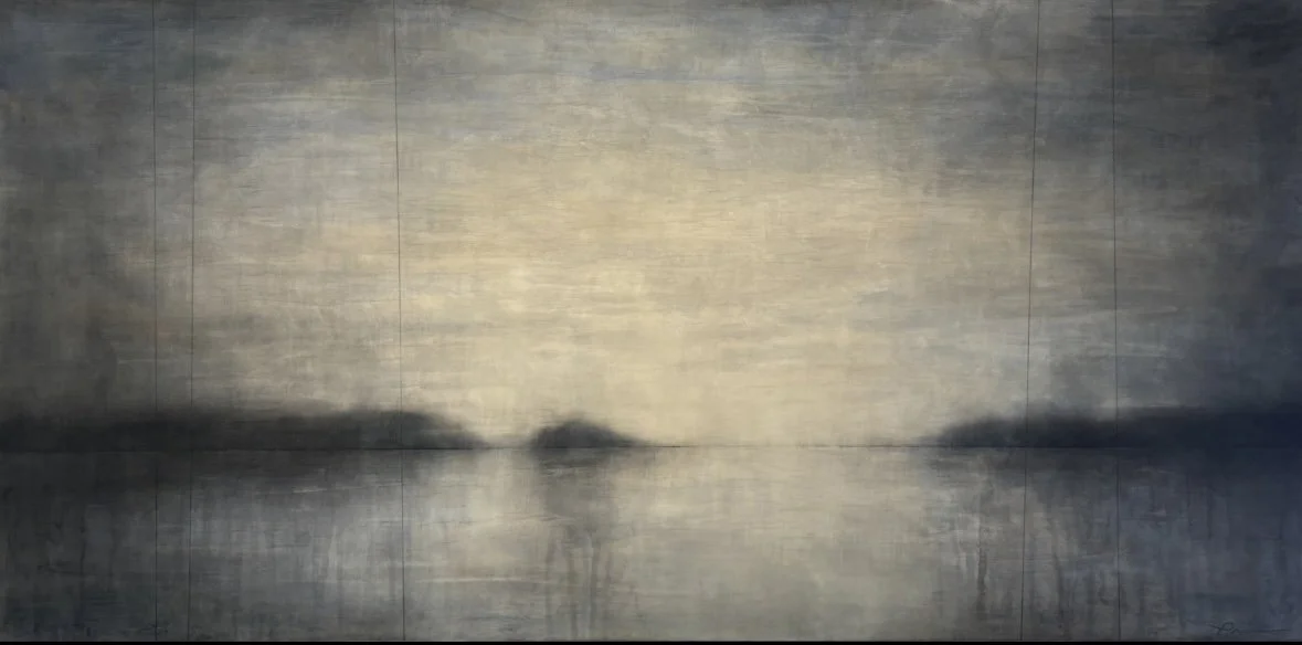 "Faded Indigo" 24" x 48"