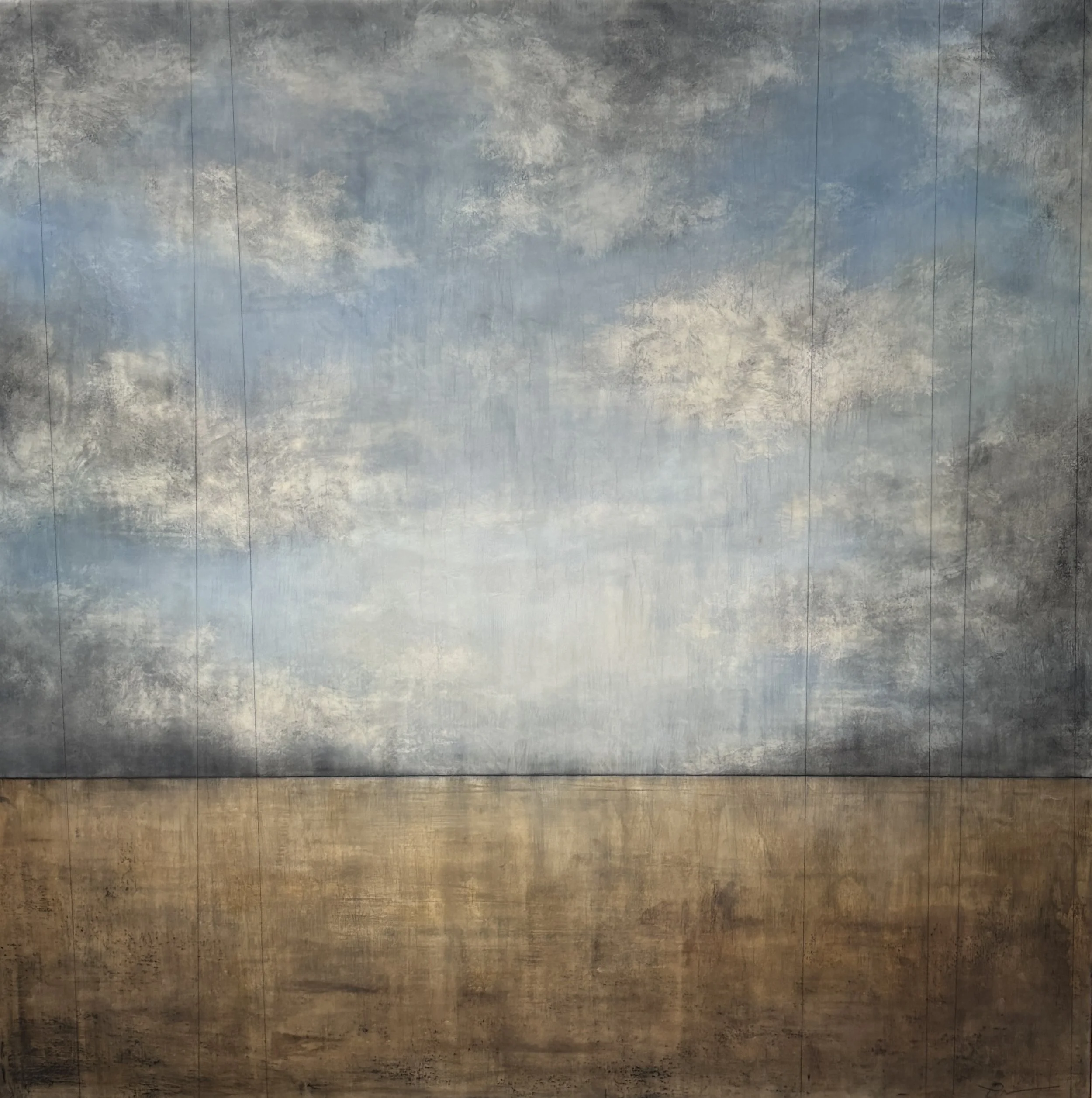 "Umber Clearing" 36" x 36"