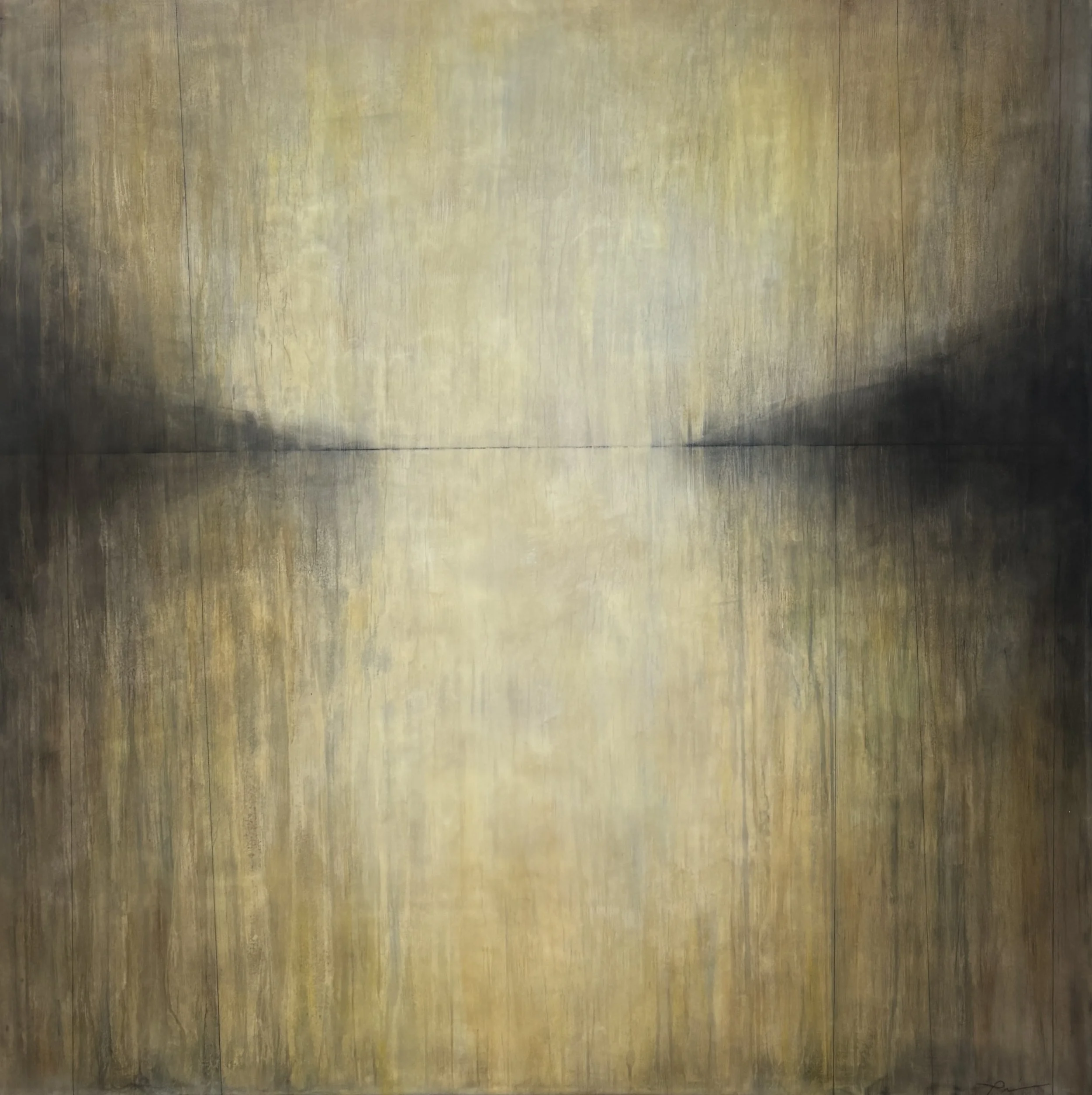  "Amber Reflection" 36" x 36"