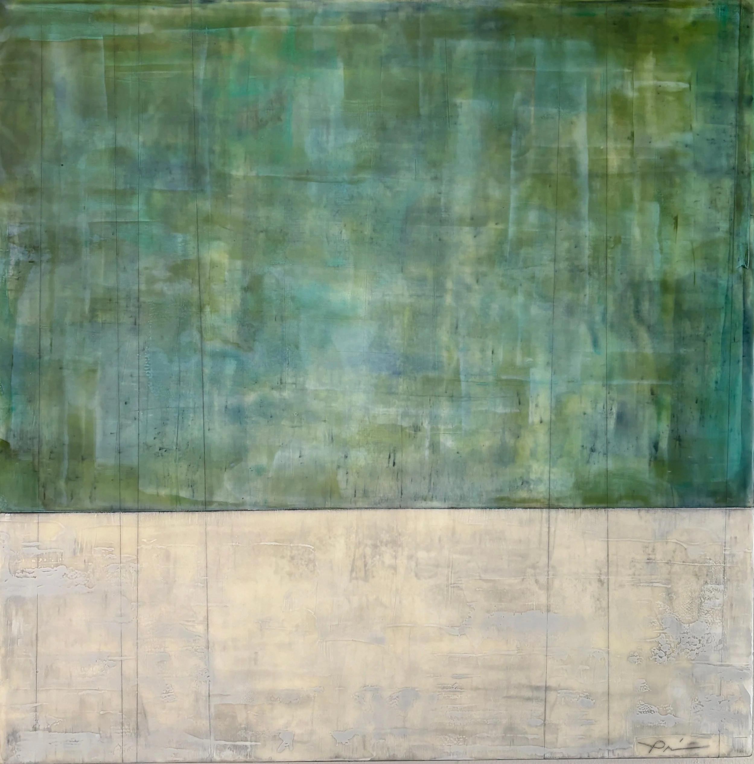 "Aquamarine Vista"  24" x 24"